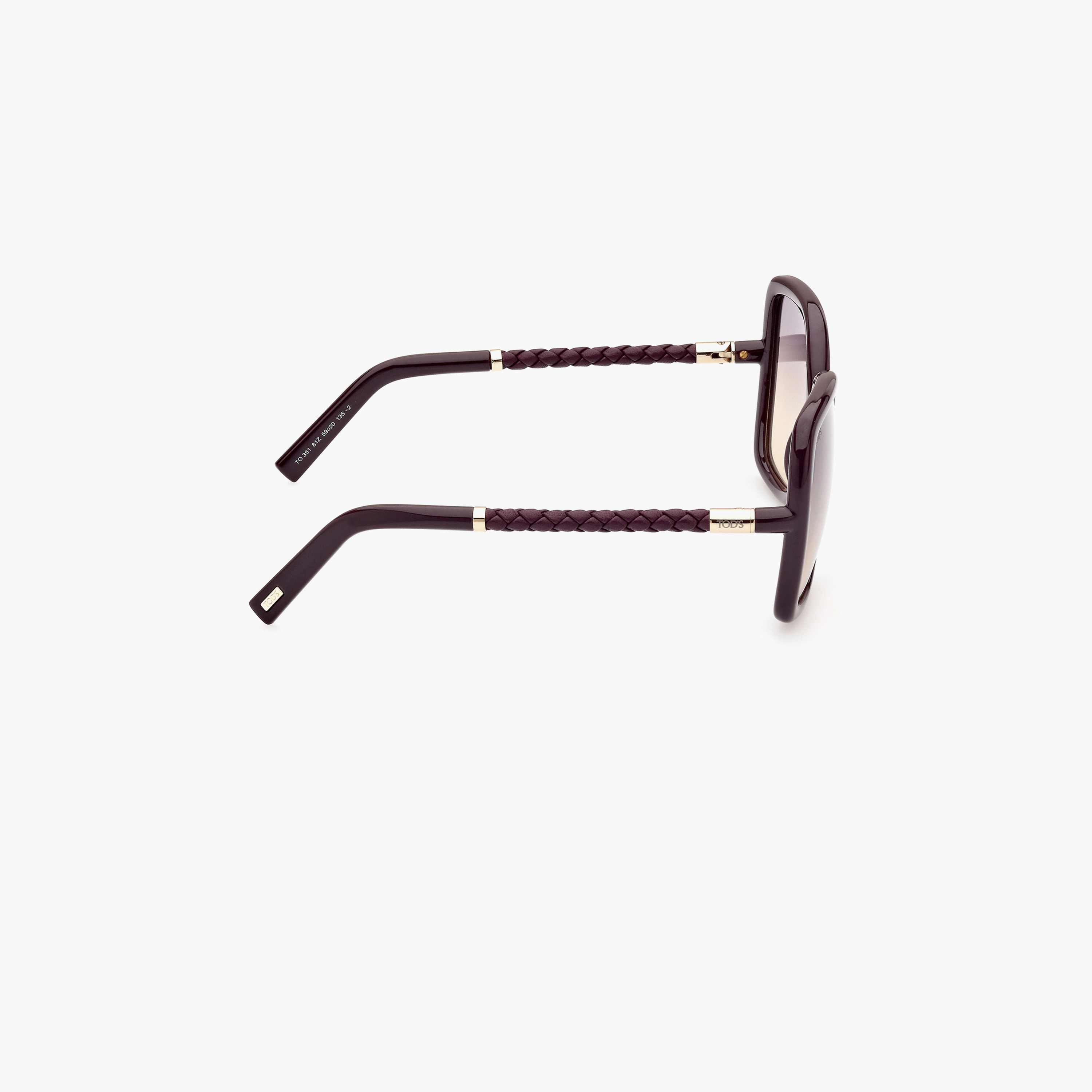 Tod's 59 MM Gradient Mirror Violet Square Sunglasses TO035181Z59-women-sunglasses-image-9