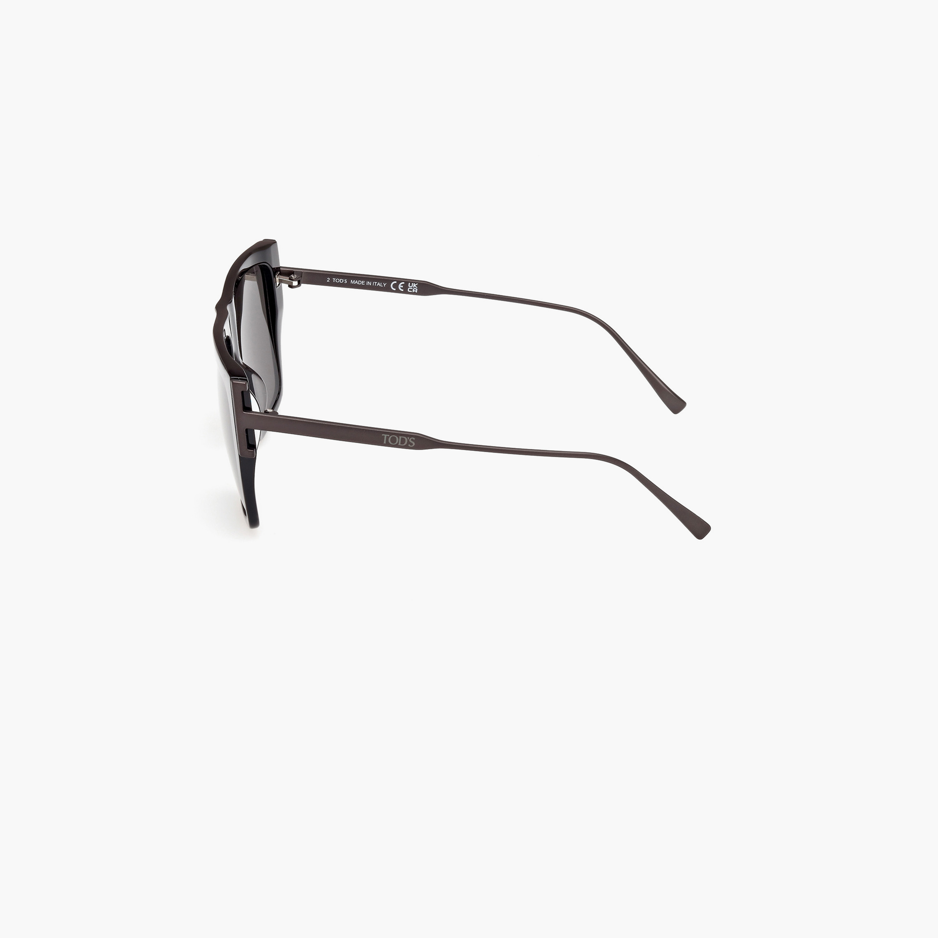 Tod's 57 MM Smoke Rectangular Sunglasses TO036301A57-women-sunglasses-image-5