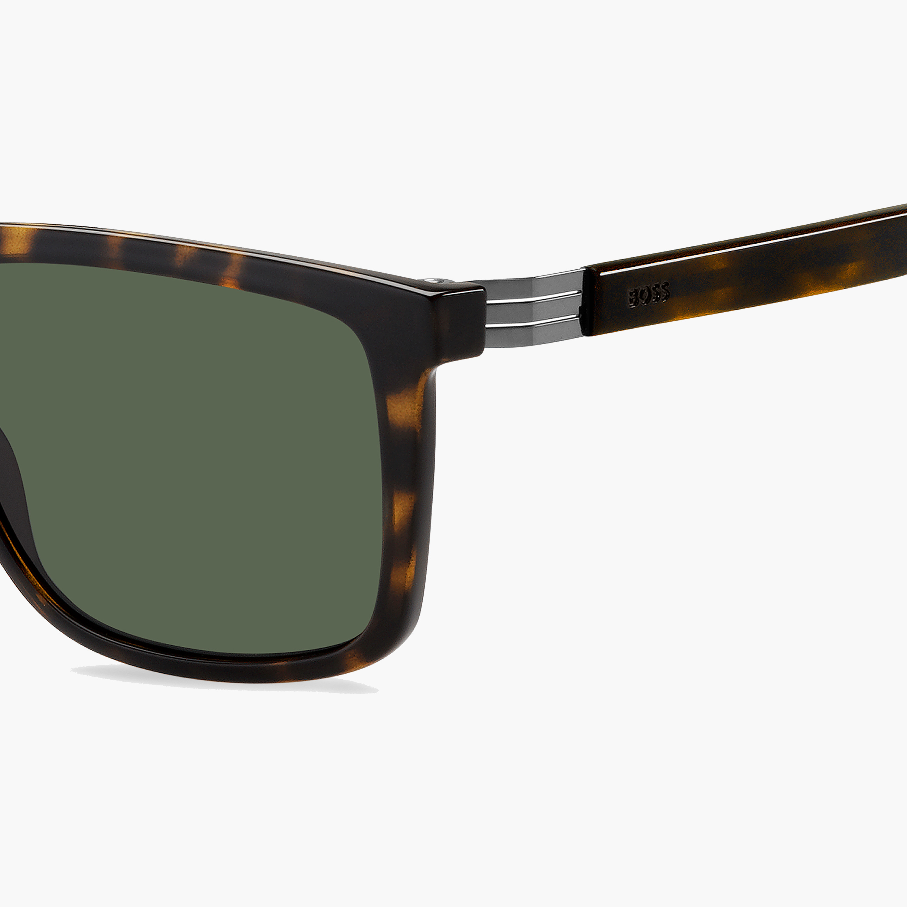 هوغو بوس- نظارة شمسية مربعة خضراء مقاس 56 مم - 20740708656QT-men-sunglasses-image-5