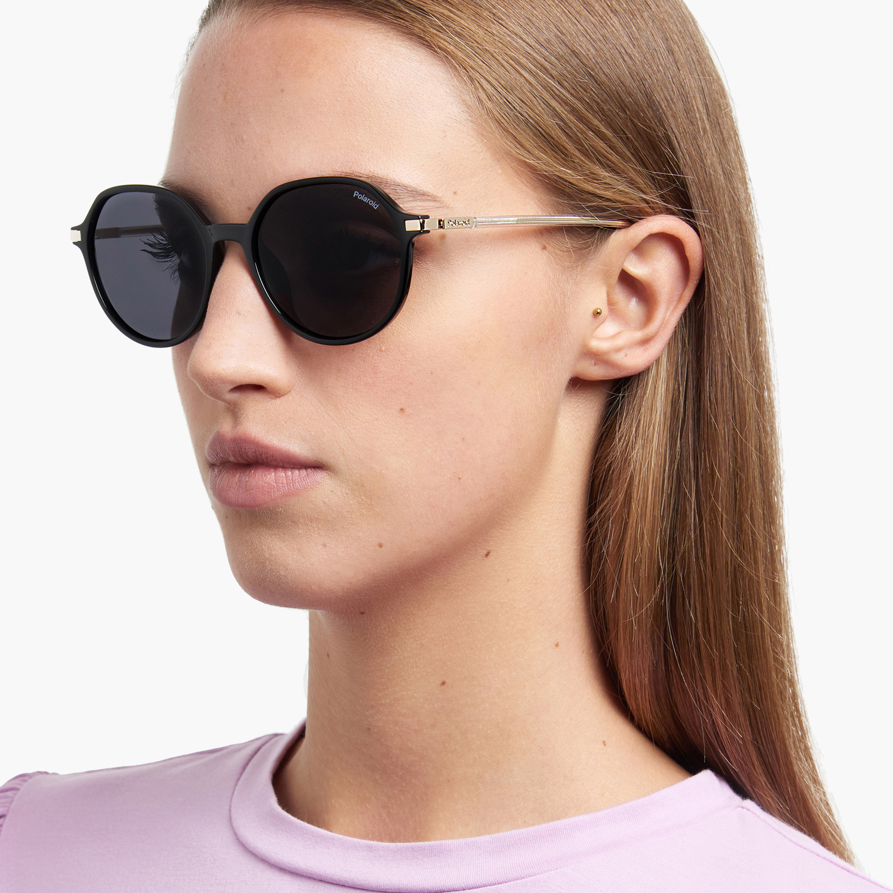 نظارة شمسية نسائية مستقطبة 55 مم هندسية رمادية اللون - 20571408655M9-men-sunglasses-image-7