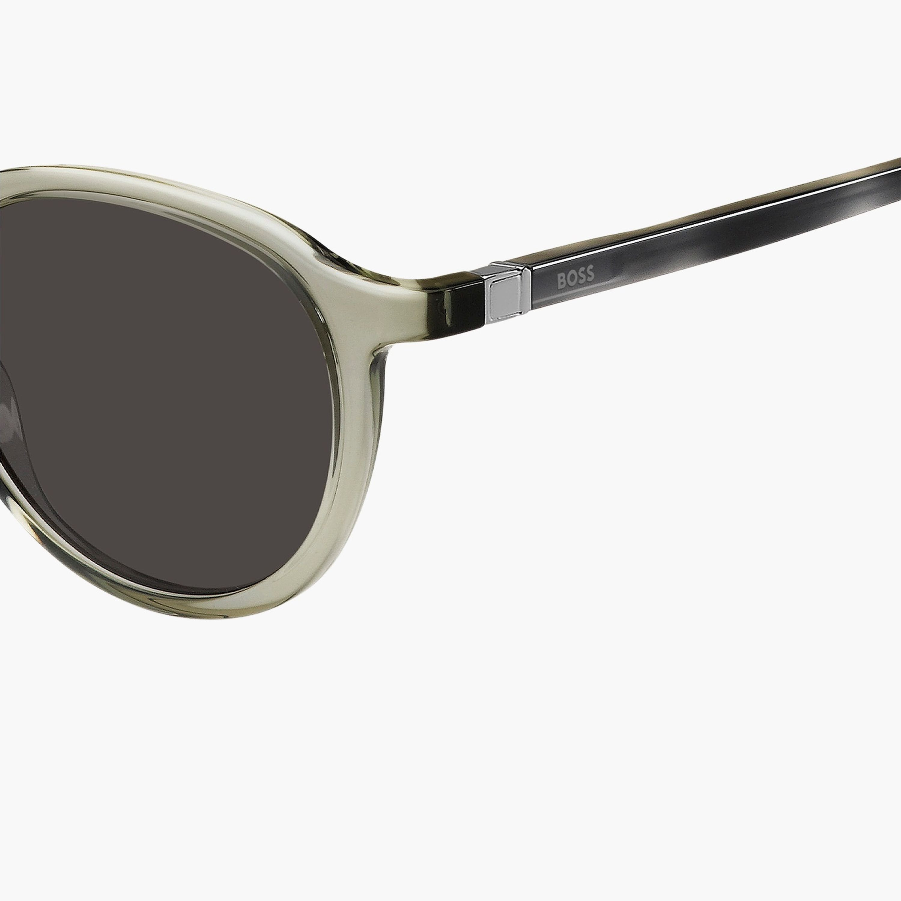 Hugo Boss Men's 51MM Grey Geometric Sunglasses - 205957XGW51IR-men-sunglasses-image-5