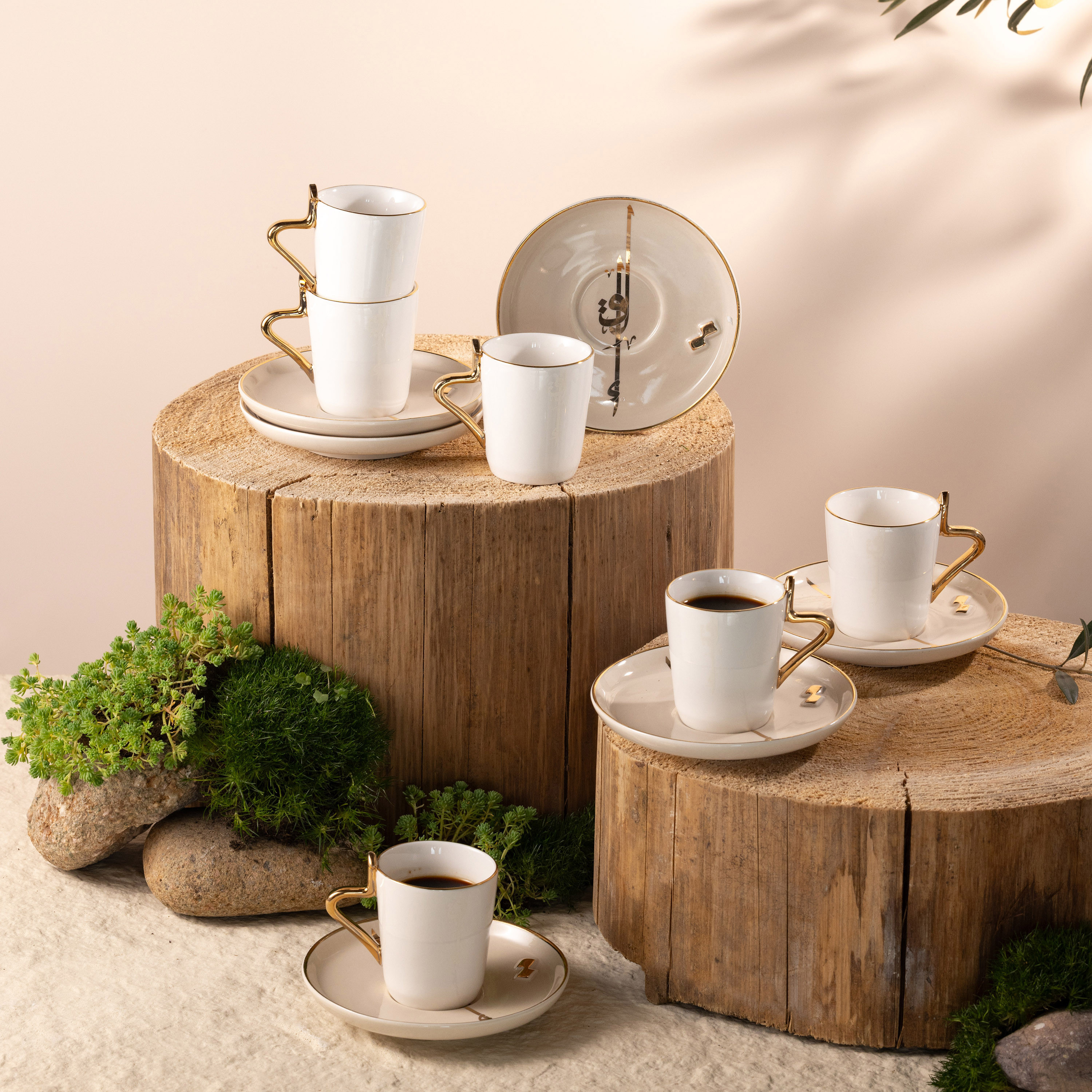 Otantik Lqaa 12-Piece Coffee Cup and Saucer Set - 90 ml-household-dining-teaandcoffee-teaandcoffeesets-image-1