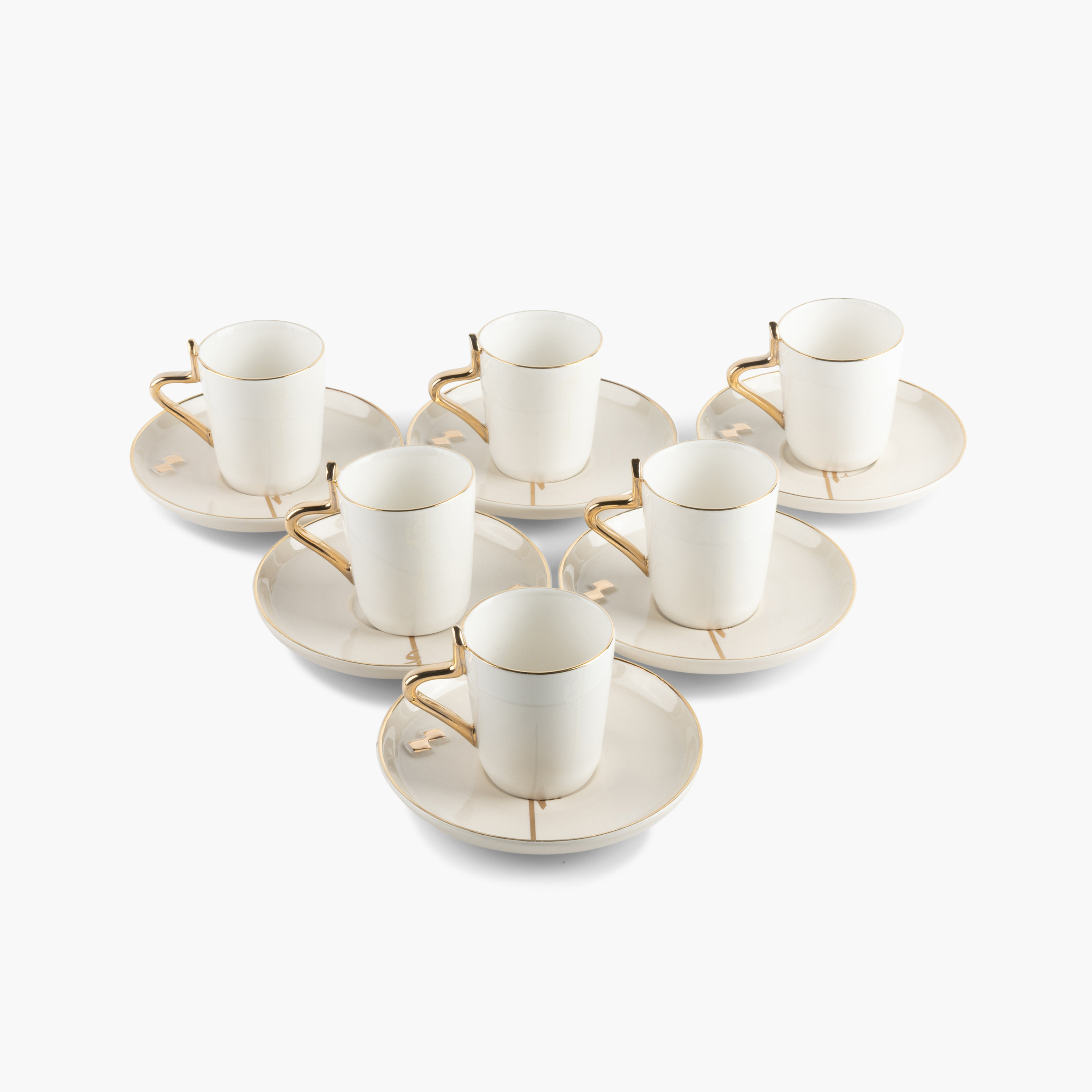 Otantik Lqaa 12-Piece Coffee Cup and Saucer Set - 90 ml-household-dining-teaandcoffee-teaandcoffeesets-image-3