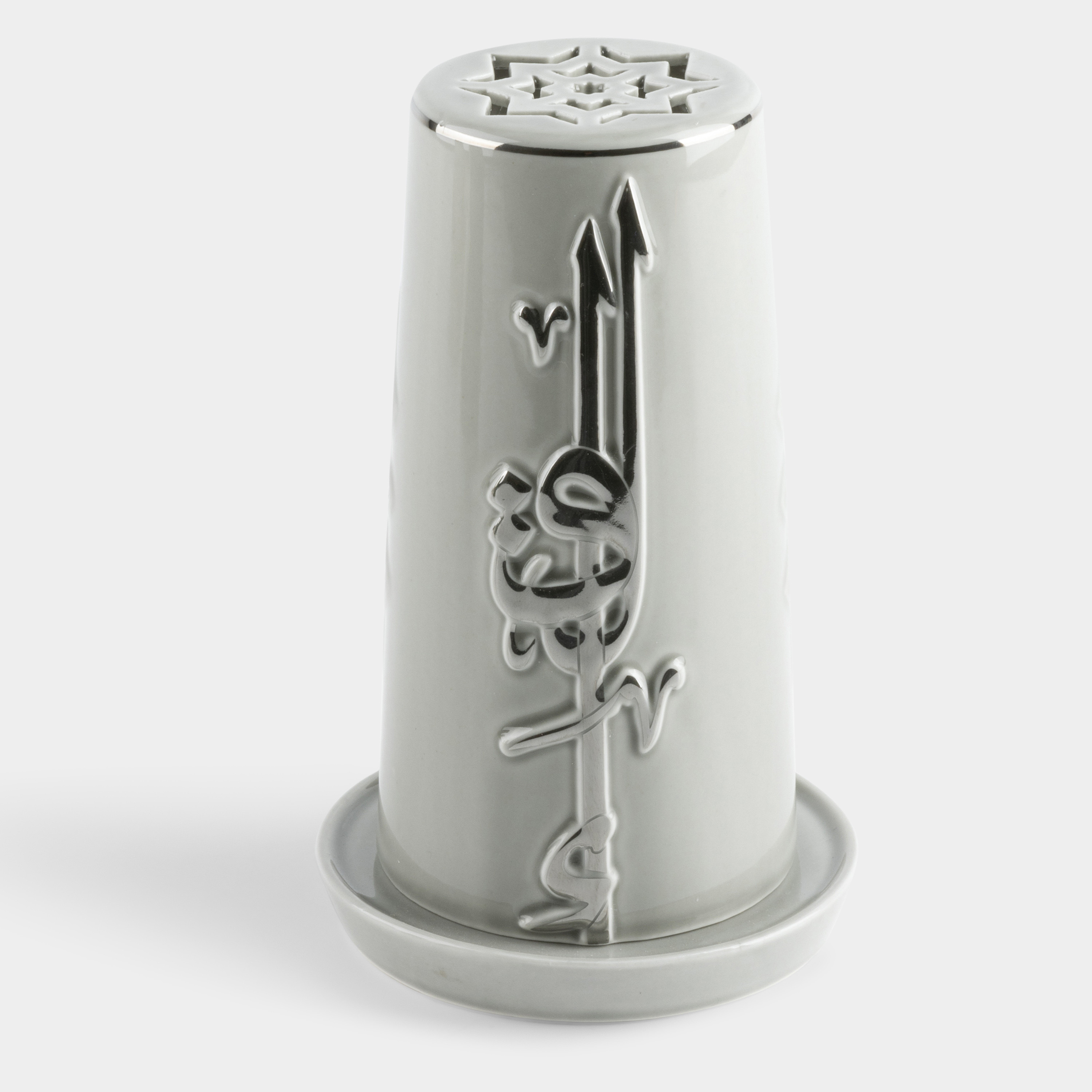 Otantik Lqaa Electronic Candle and Porcelain Holder Set - 17 cms-household-decor-candleholdersandlanterns-image-3