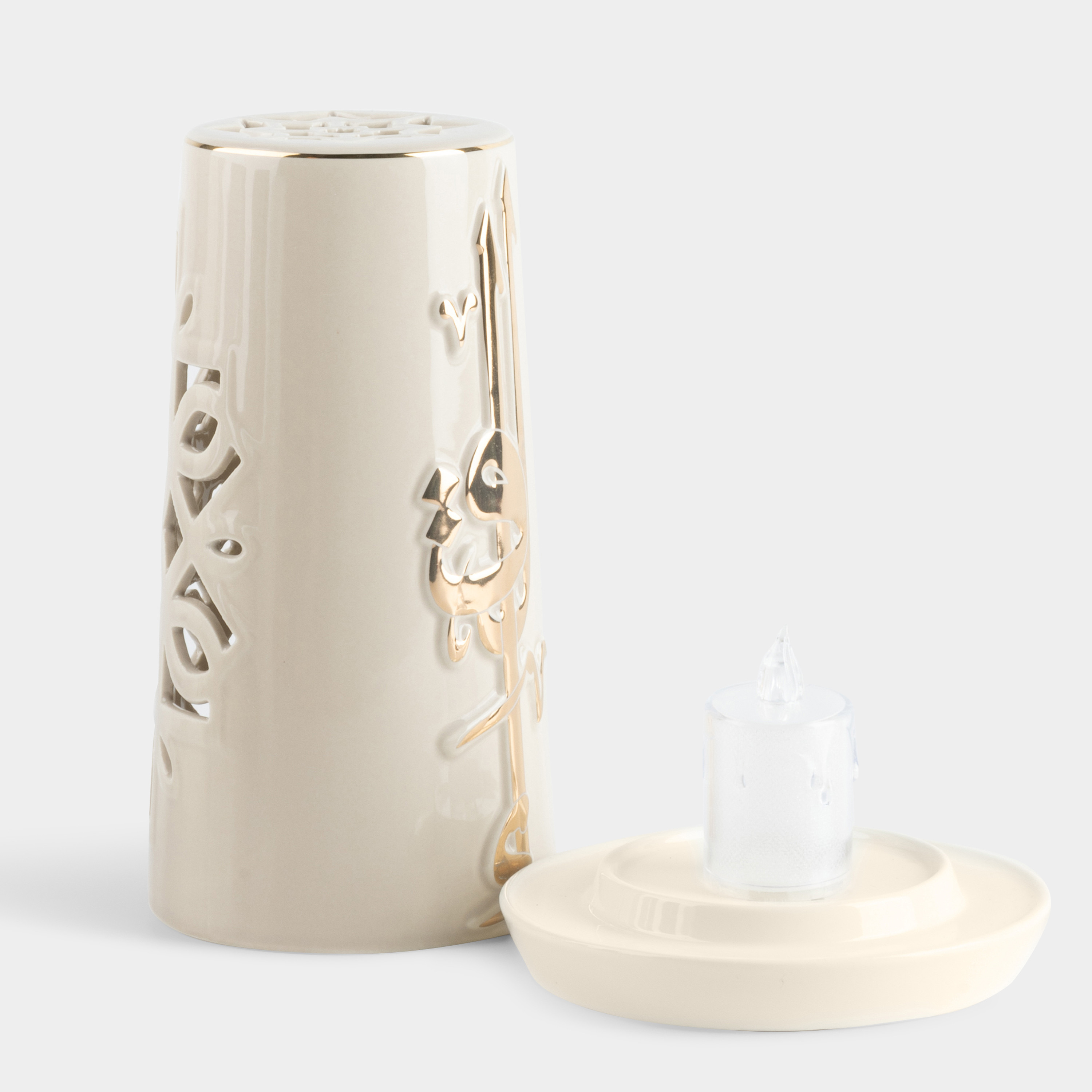Otantik Lqaa Electronic Candle and Holder Set - 20 cms-household-decor-candleholdersandlanterns-image-4