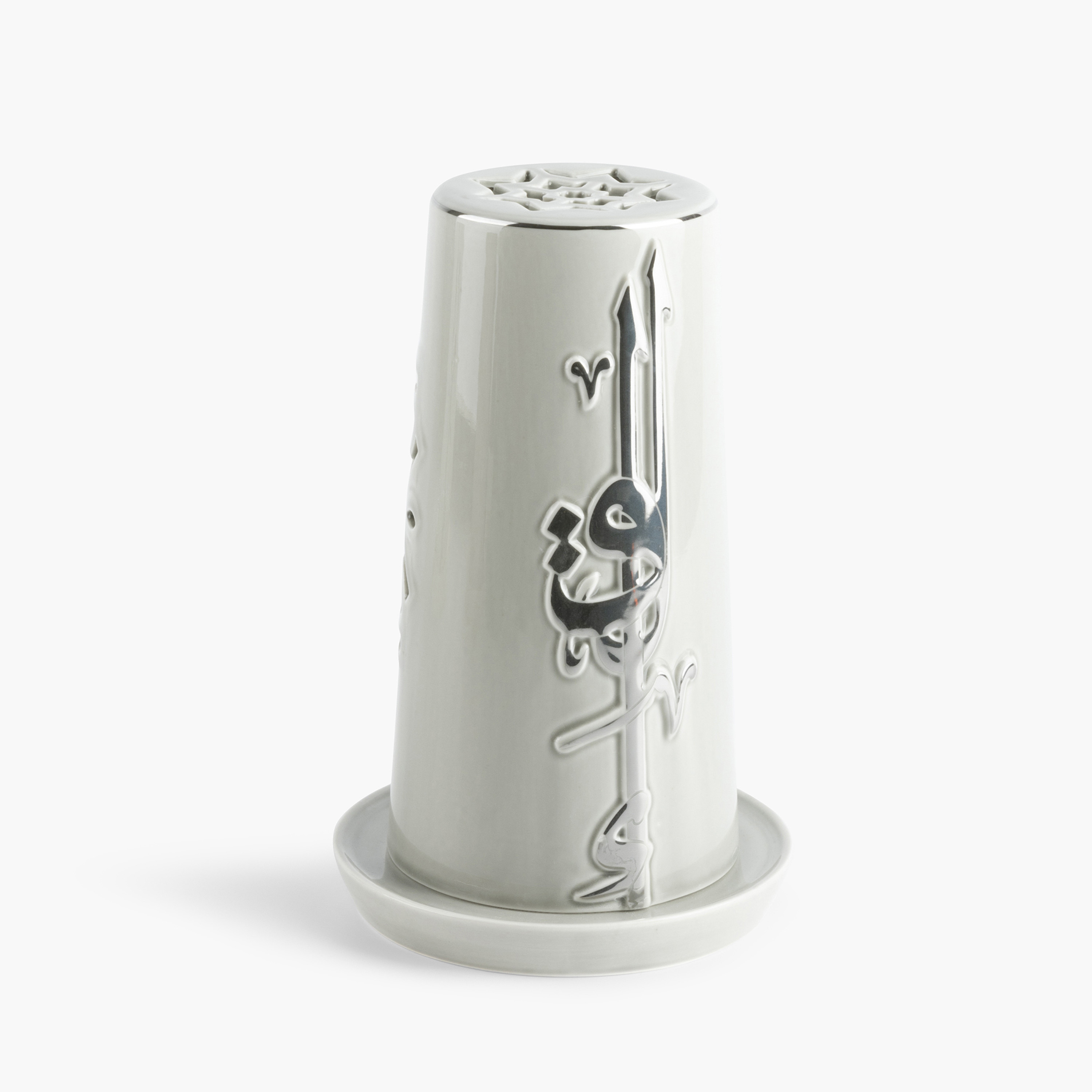Otantik Lqaa Electronic Candle and Porcelain Holder Set - 23 cms-household-decor-candleholdersandlanterns-image-3