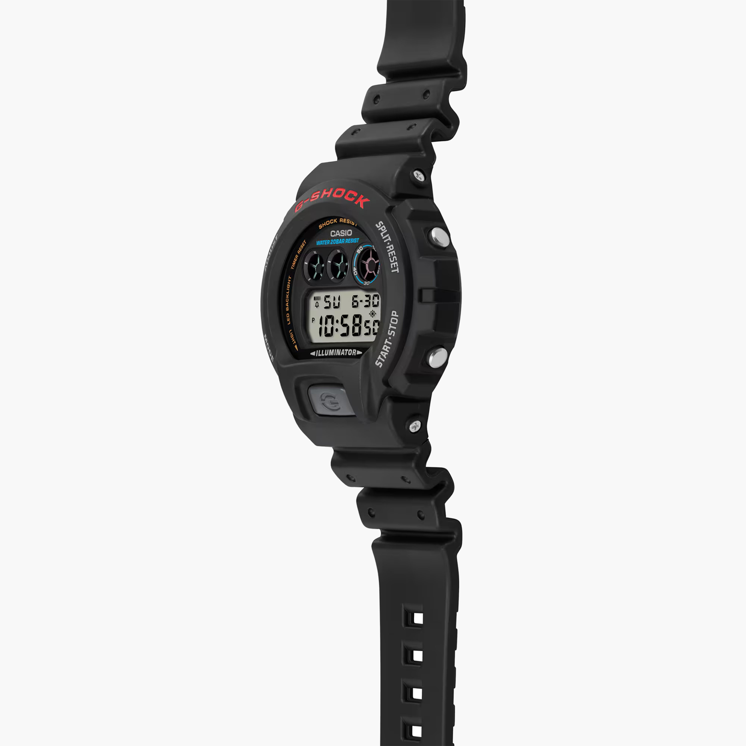 جي- شوك-  ساعة رقمية للرجال 53 مم سوار بلاستيكي أسود | DW-6900U-1DR-men-watchesandjewellery-watches-image-2