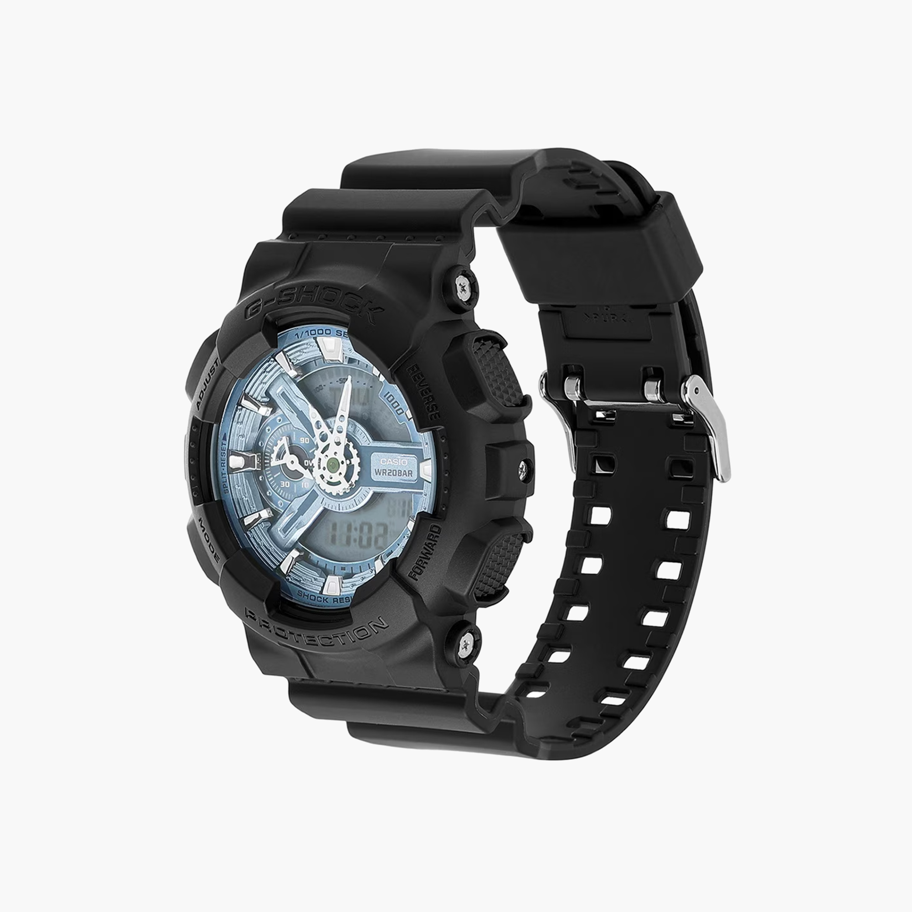 جي- شوك-  ساعة تناظرية-رقمية للرجال 55 مم سوار بلاستيكي أسود | GA-110CD-1A2DR-men-watchesandjewellery-watches-image-2