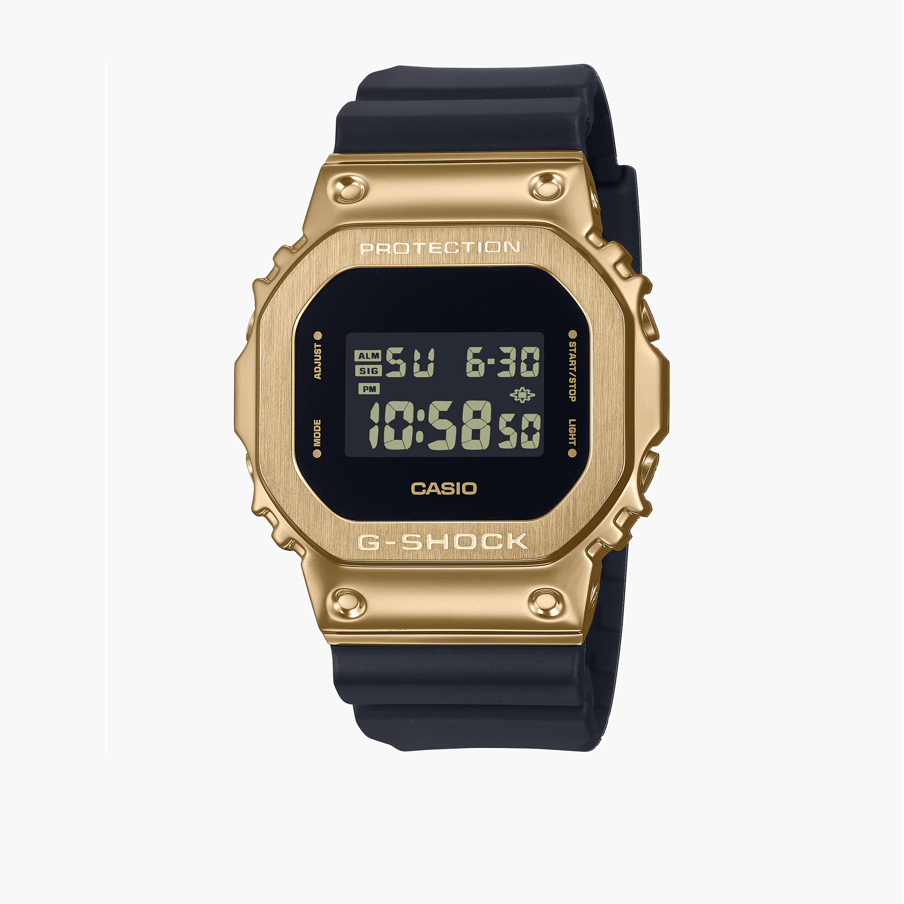 G-Shock Men's White Digital Resin Strap Watch | GM-5600LC-7DR-men-watchesandjewellery-watches-image-1