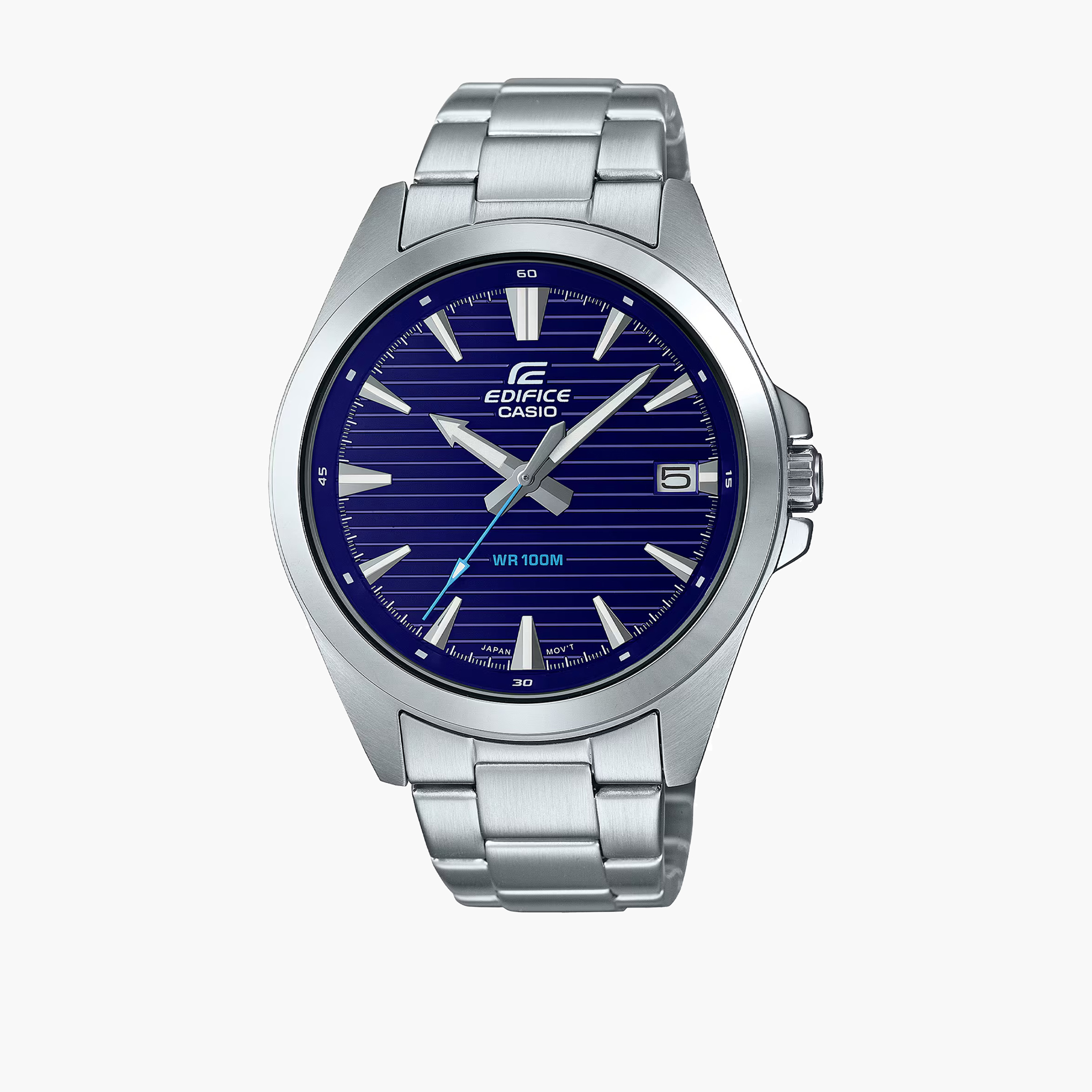 Casio Edifice Men's 50MM Silver Analog Stainless Steel Strap Watch | EFV-140D-2AVUDF-men-watchesandjewellery-watches-image-1