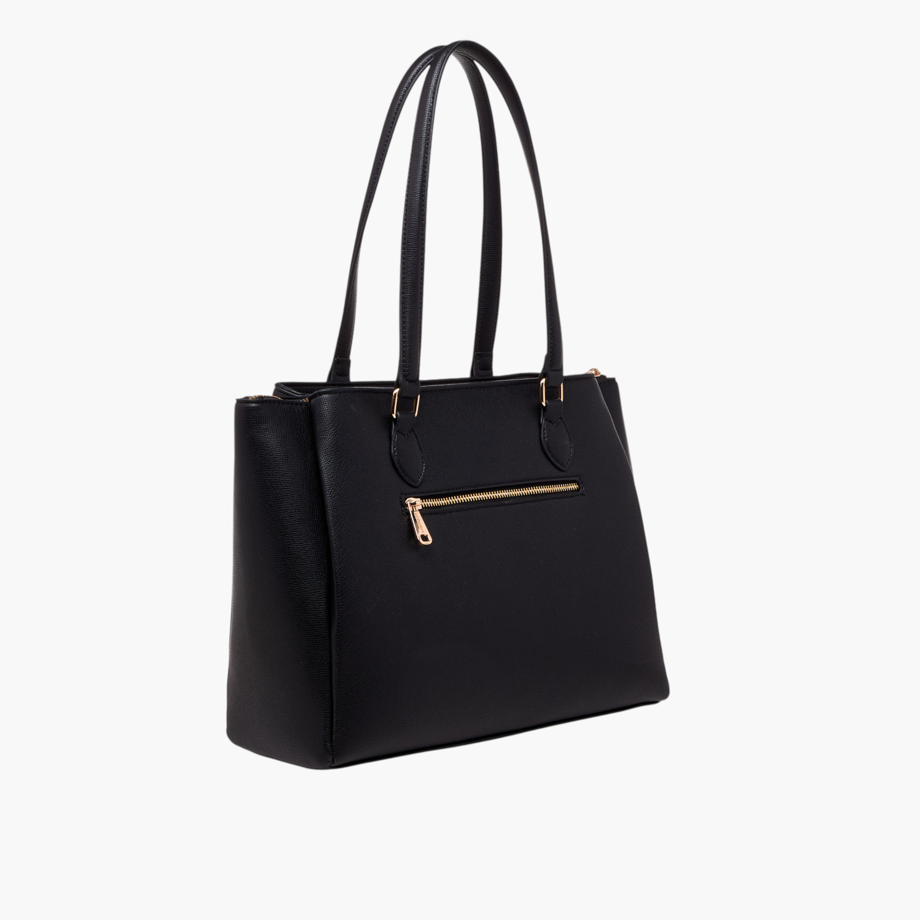 شنطة توت سادة مع حزام قابل للفصل وسحاب إغلاق من لو كومفورت-women-bagsandwallets-handbags-image-4