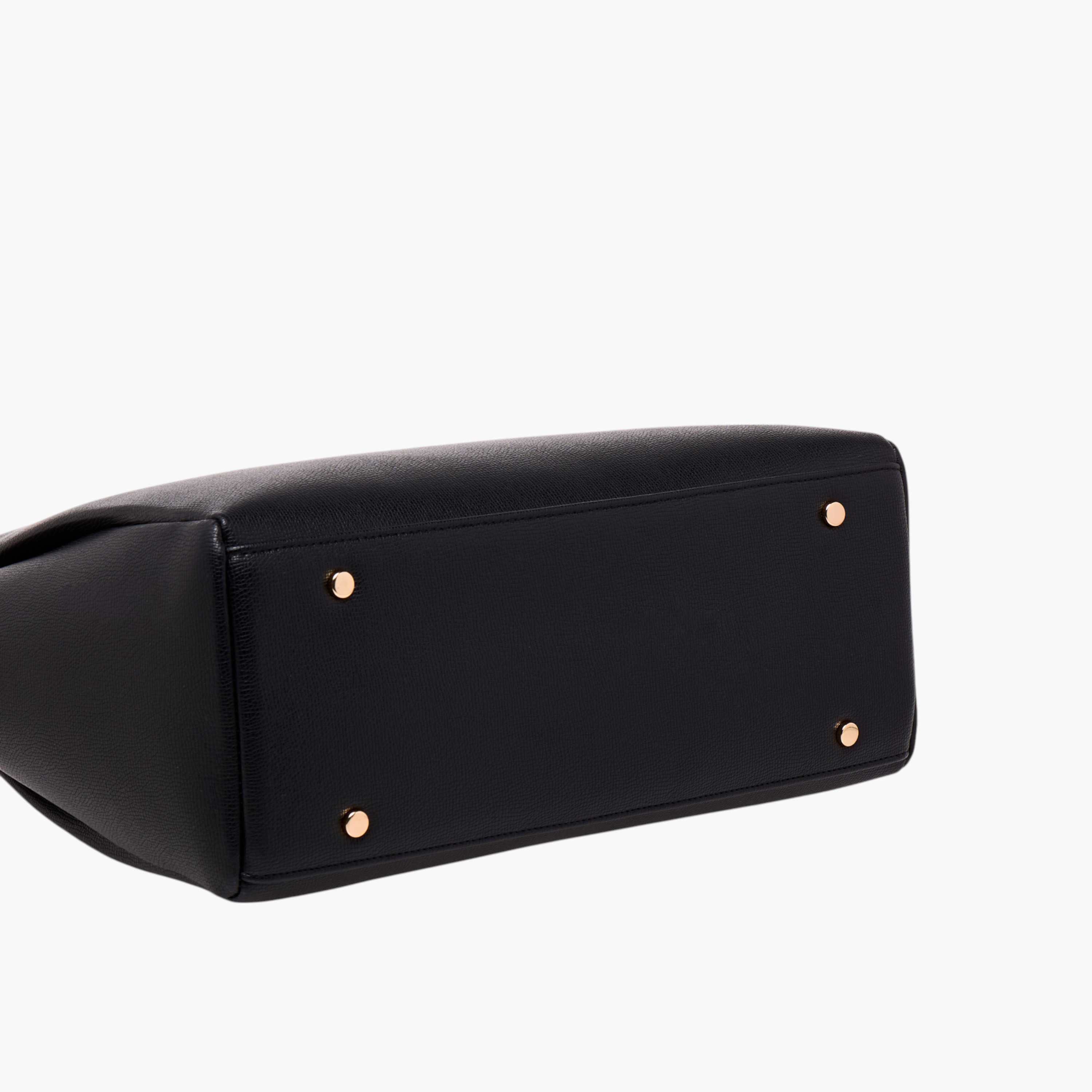 شنطة توت سادة مع حزام قابل للفصل وسحاب إغلاق من لو كومفورت-women-bagsandwallets-handbags-image-7