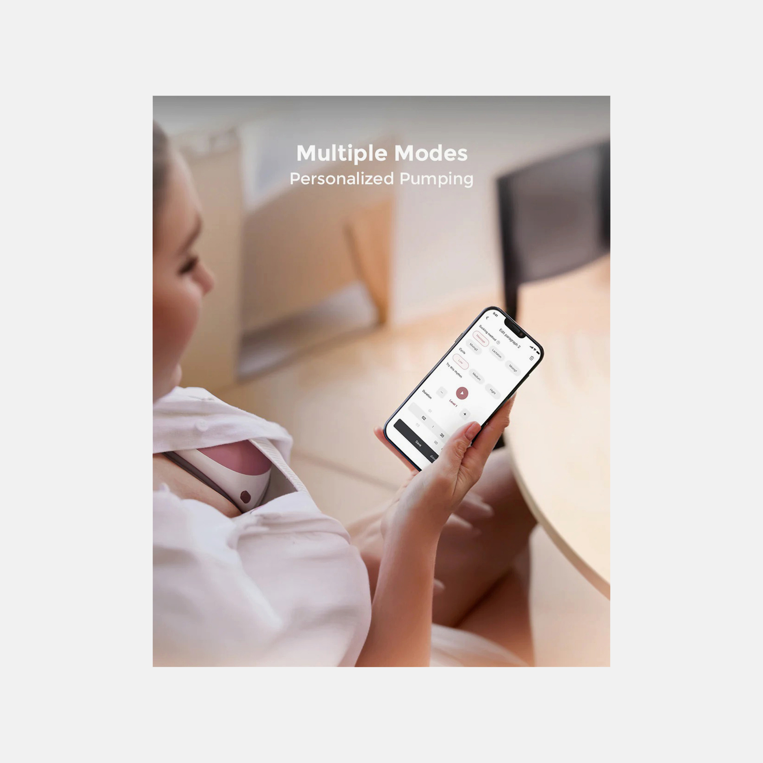 Momcozy M9 Mobile Flow Hands-Free Single Breast Pump - Maroon-baby-feeding-breastfeedingandcare-image-6