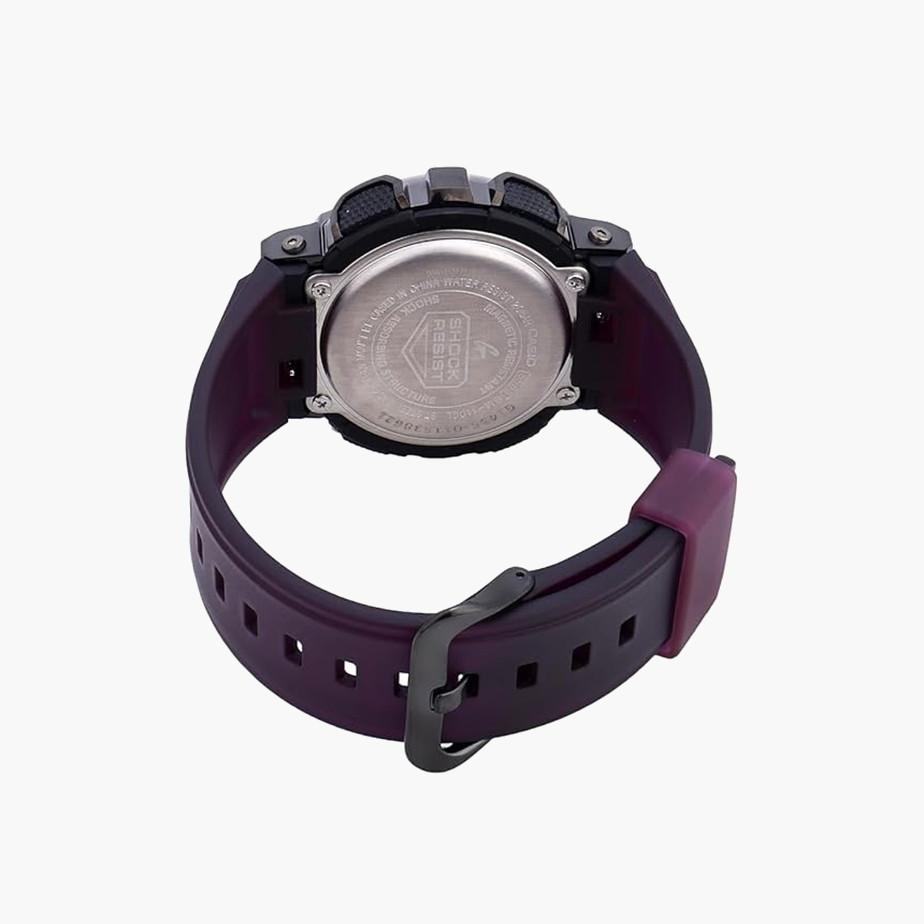 ساعة جي شوك للرجال 52 ملم بنفسجية انالوج-رقمية بسوار بلاستيكي | GM-110CL-6ADR-men-watchesandjewellery-watches-image-3