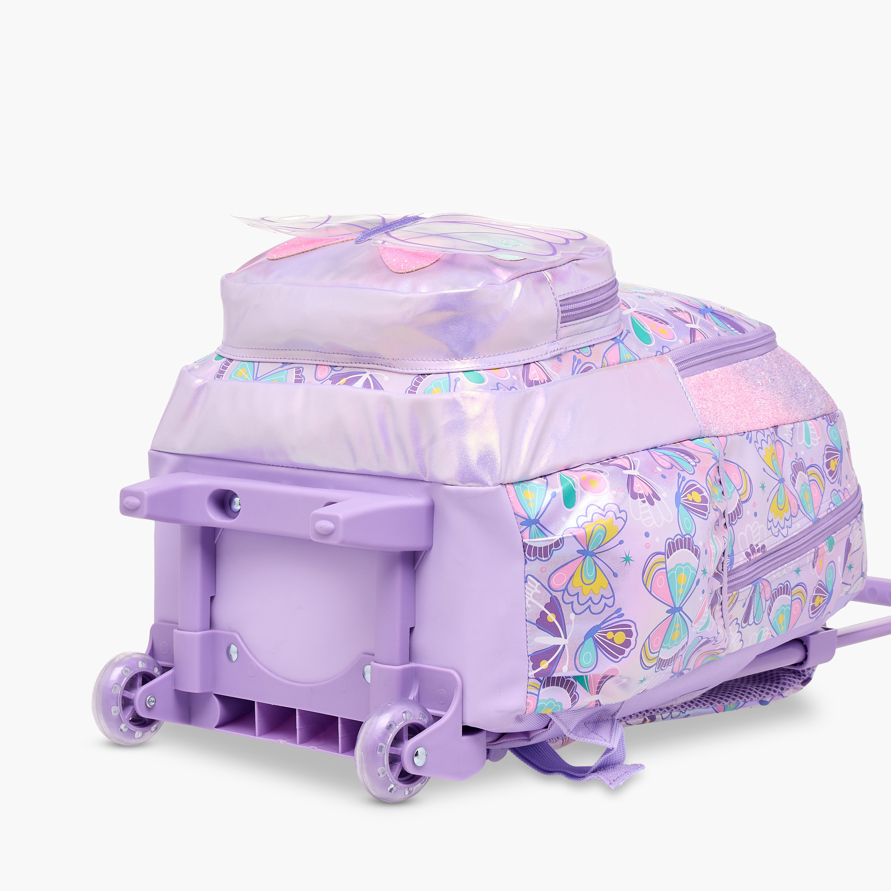 Butterfly Trolley Bag for Girls 5-8 Years with Retractable Handle – 16.5 inches-promo_LS20_OMN-image-15