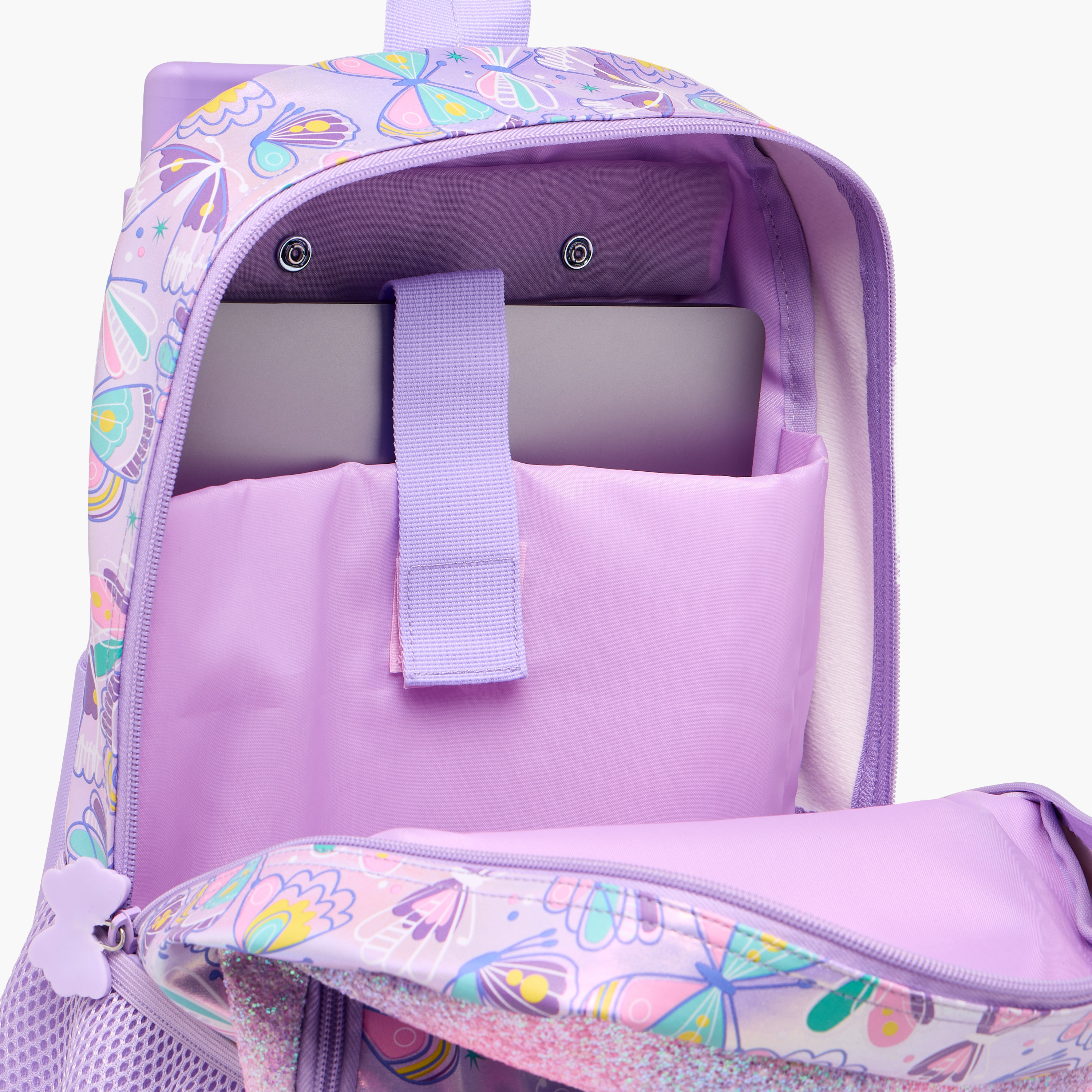 Butterfly Trolley Bag for Girls 5-8 Years with Retractable Handle – 16.5 inches-promo_LS20_OMN-image-17