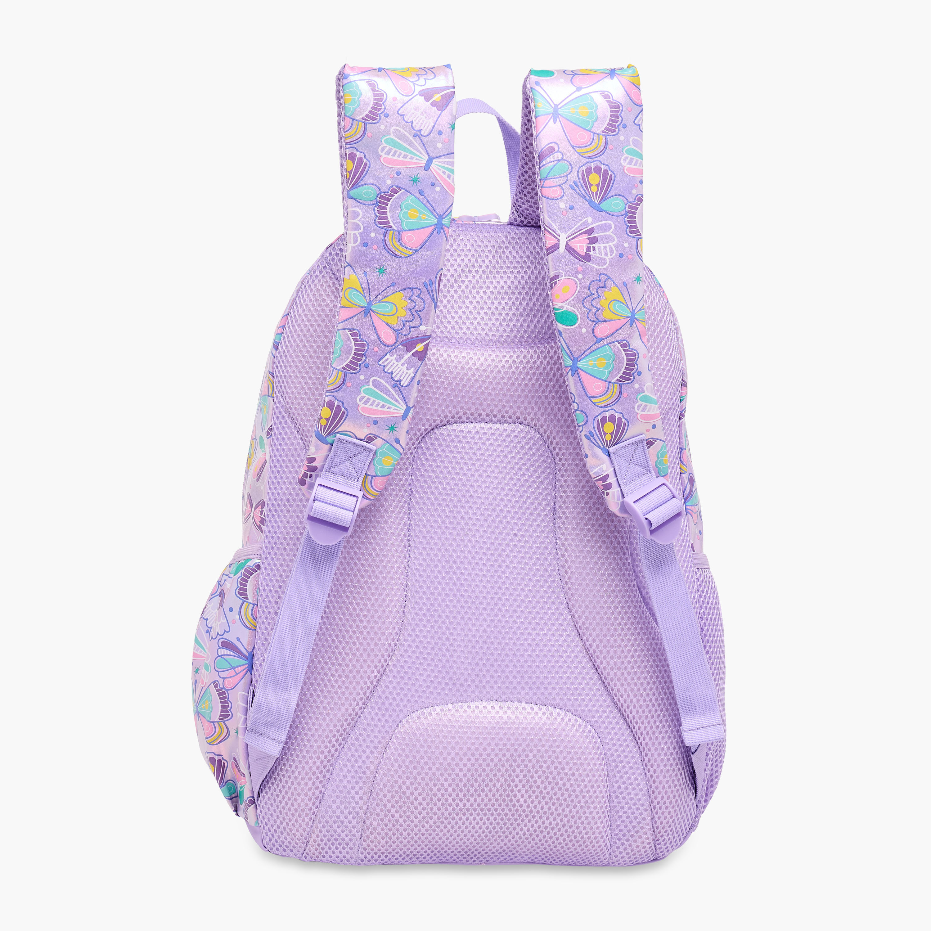 Butterfly Print Backpack with Adjustable Straps and Zip Closure - 42x30x14 cms-school-bagsandbackpacks-backpacks-image-7