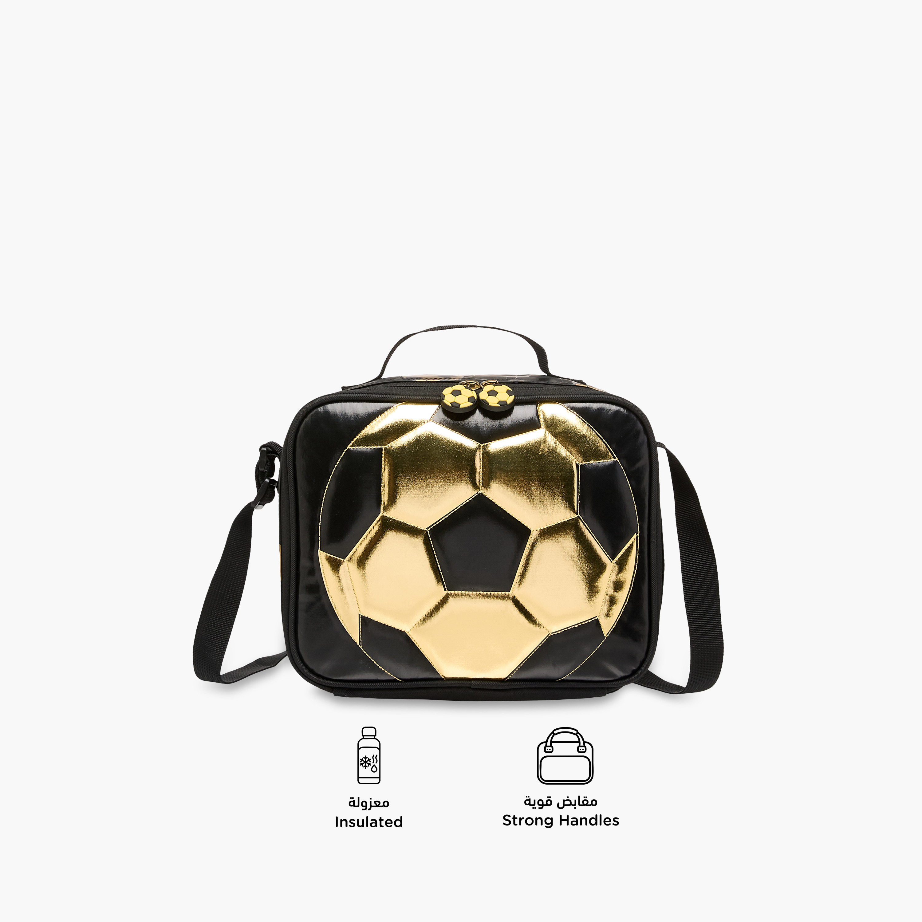 Soccer Print Lunch Bag with Zip Closure-school-lunchessentials-lunchbags-image-4