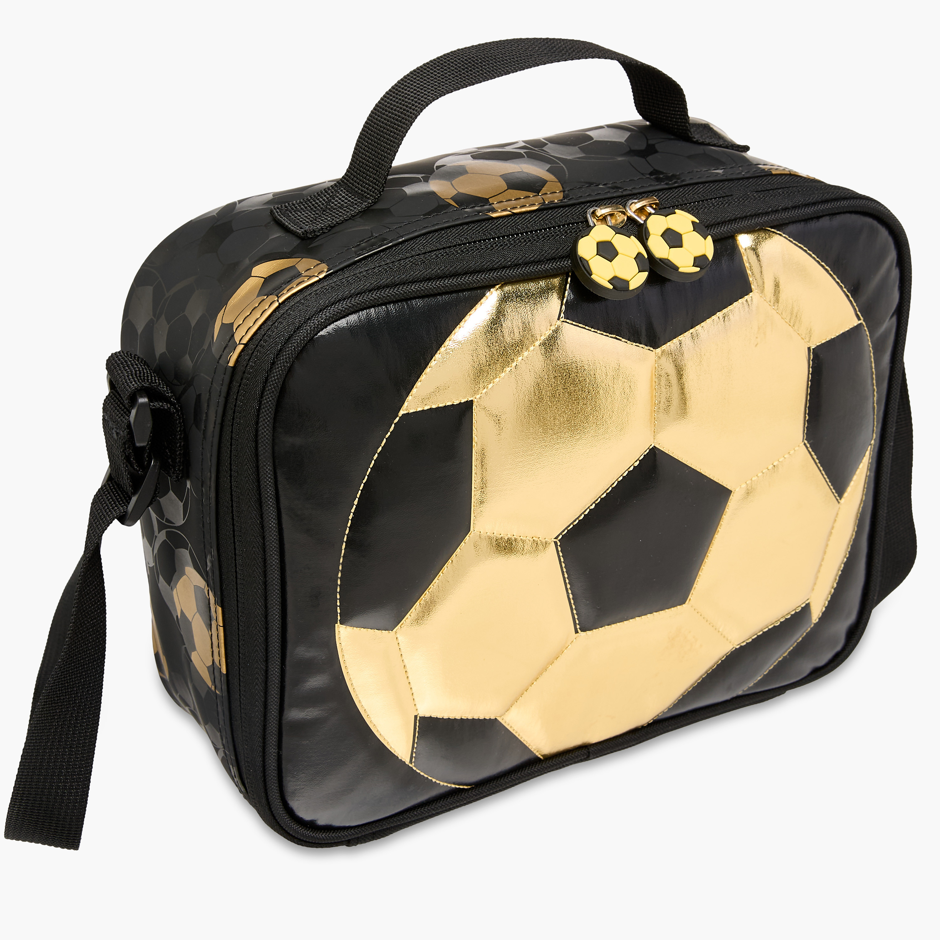 Soccer Print Lunch Bag with Zip Closure-school-lunchessentials-lunchbags-image-5