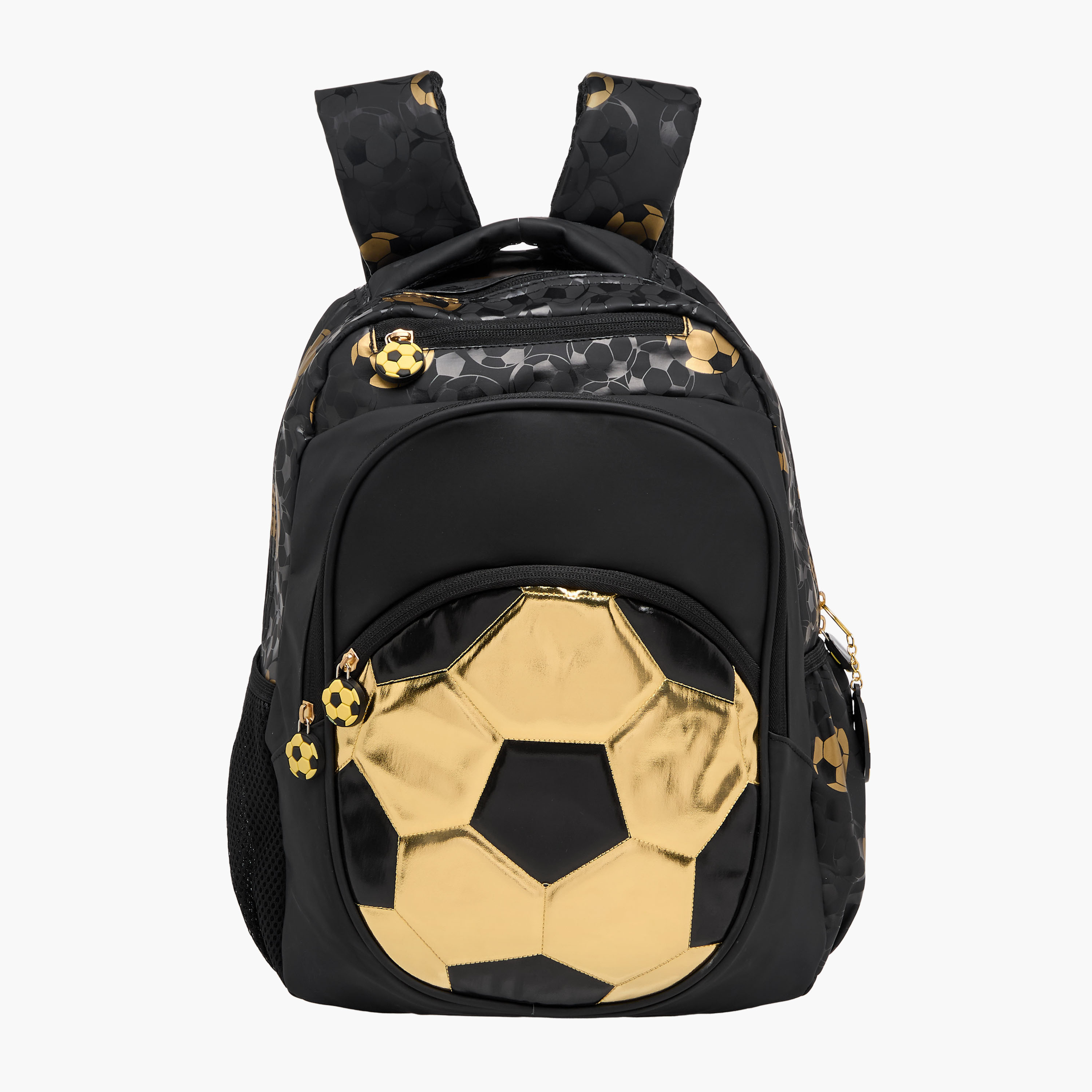 Soccer Print 2-Compartment Pencil Pouch with Zip Closure-school-stationery-pencilcases-image-2
