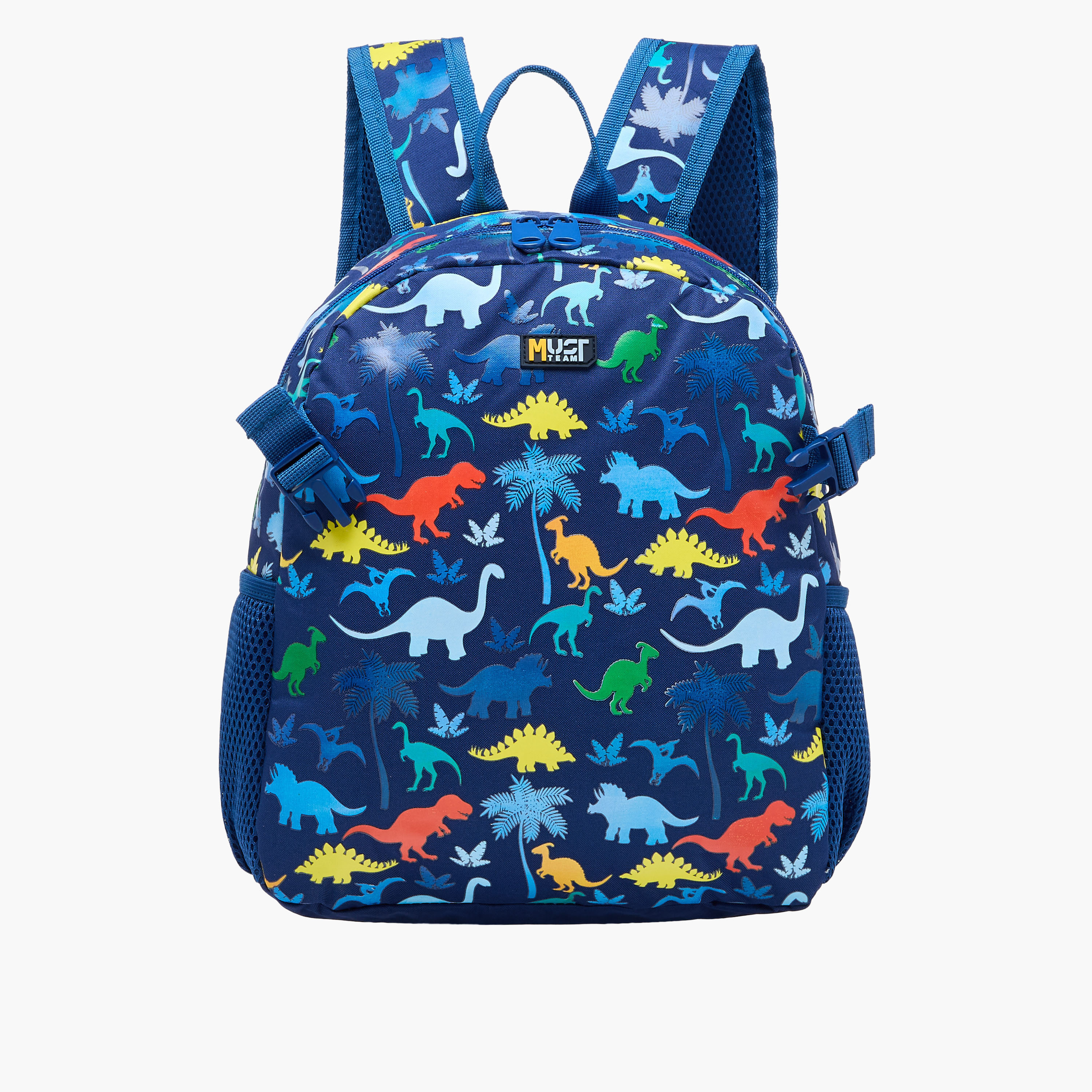 MUST Dinosaur Backpack with Adjustable Straps and Zip Closure - 28x17x33 cms-promo_LS20_OMN-image-4