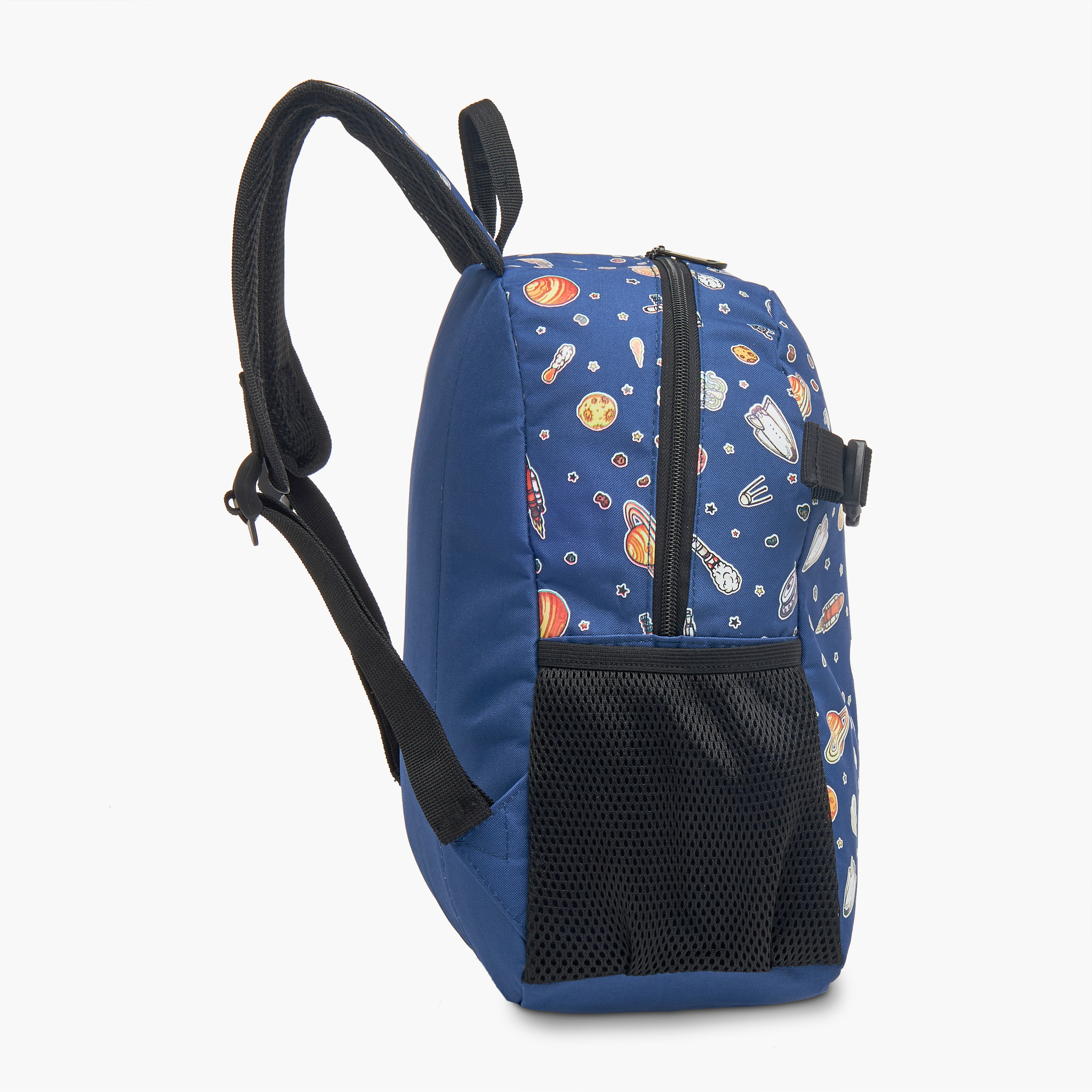 شنطة ظهر بأحزمة قابلة للتعديل وسحاب للإغلاق وطبعات من ماست - 28x17x33 سم-school-bagsandbackpacks-backpacks-image-8