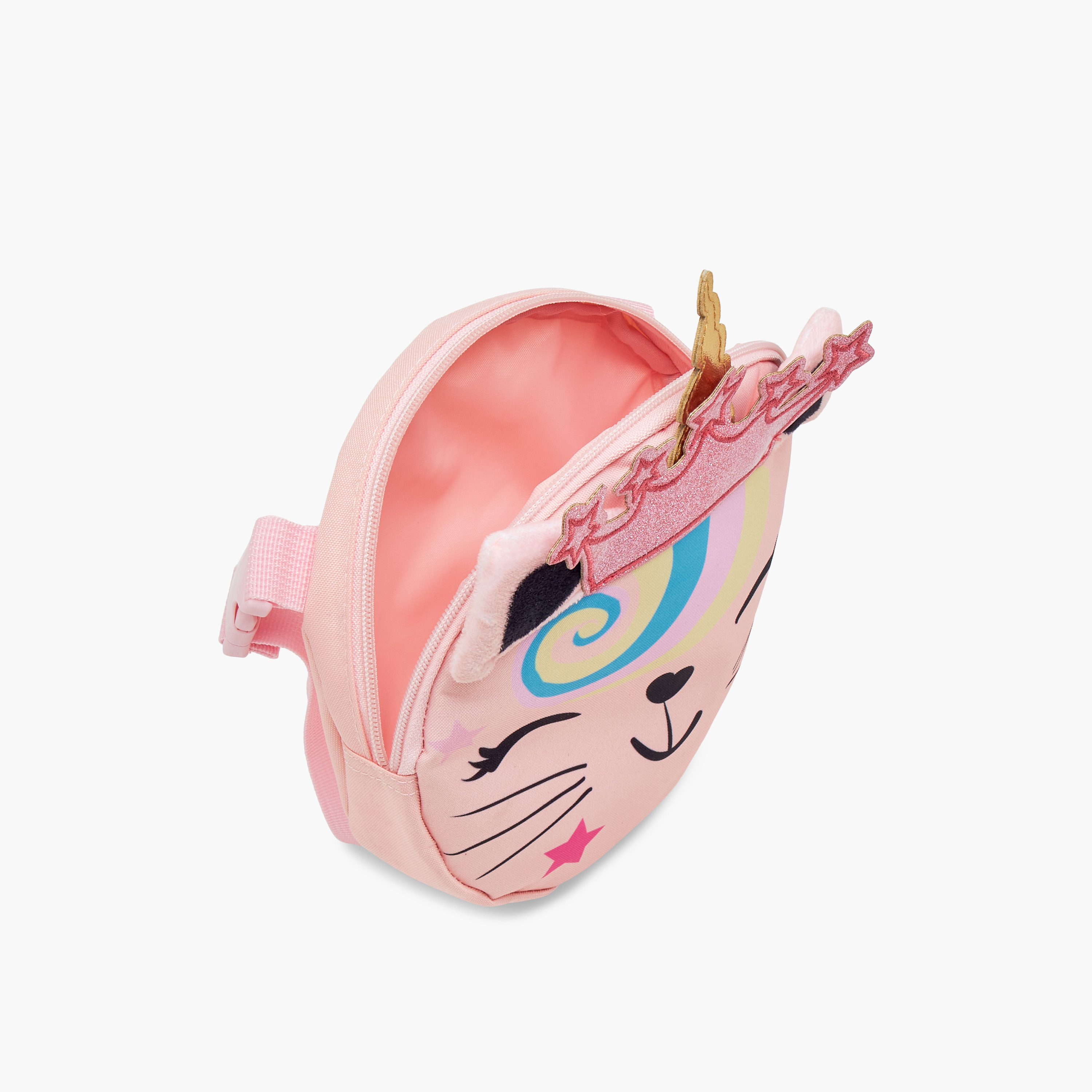 طقم شنطة ظهر وشنطة غداء بزخارف قطة من  ماست - 28x17x33 سم-school-bagsandbackpacks-backpacks-image-16