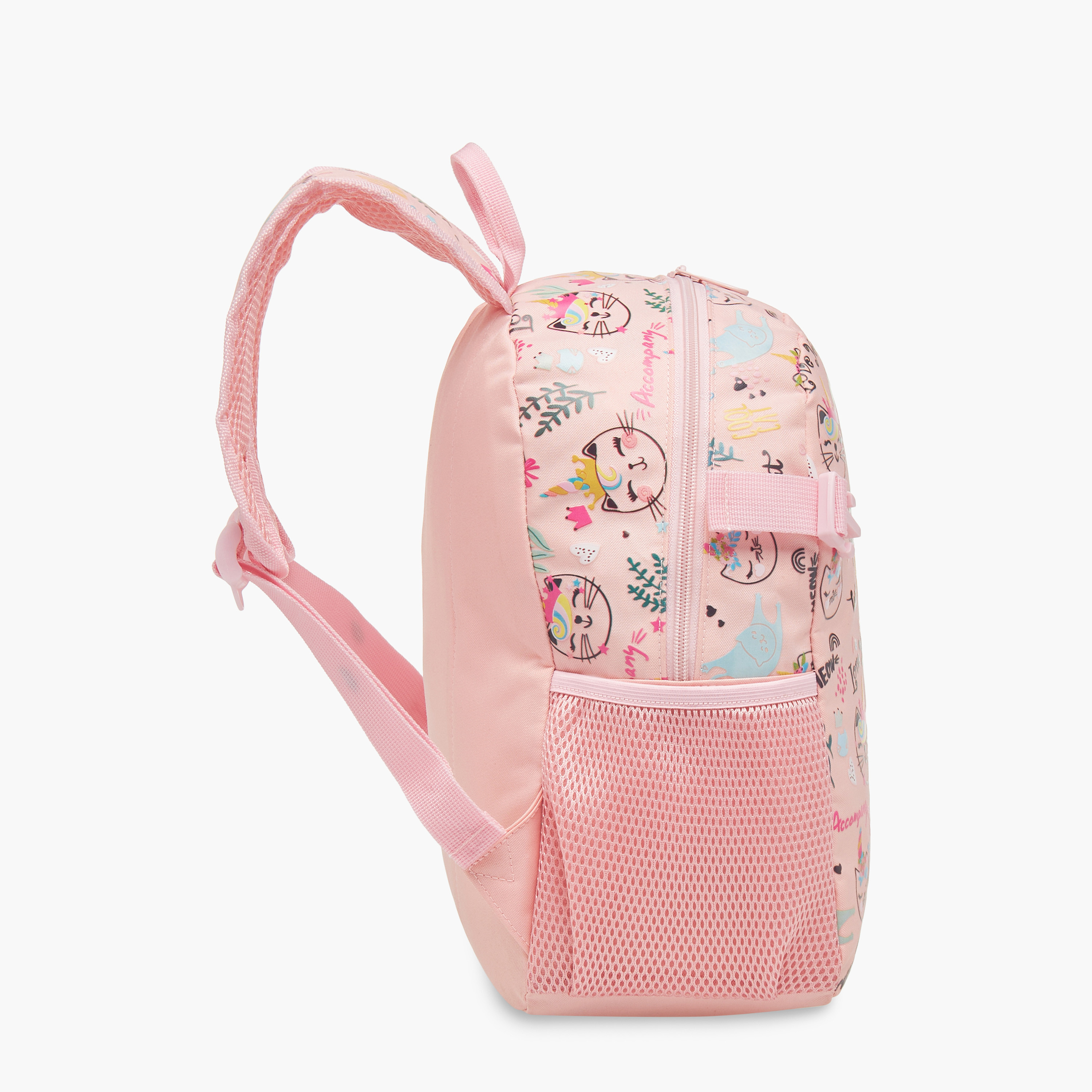 طقم شنطة ظهر وشنطة غداء بزخارف قطة من  ماست - 28x17x33 سم-school-bagsandbackpacks-backpacks-image-5