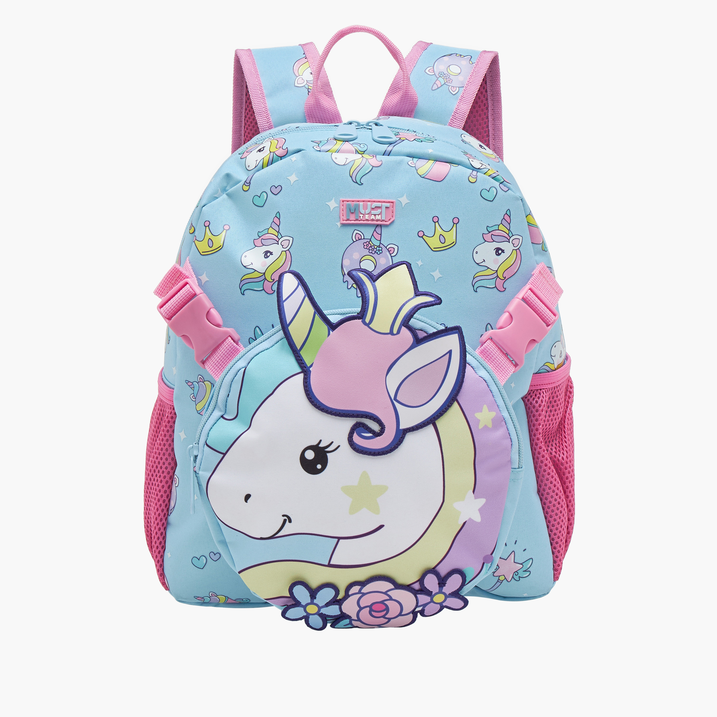 MUST Unicorn Print Backpack with Adjustable Shoulder Straps - 28x17x33 cms-school-bagsandbackpacks-backpacks-image-1