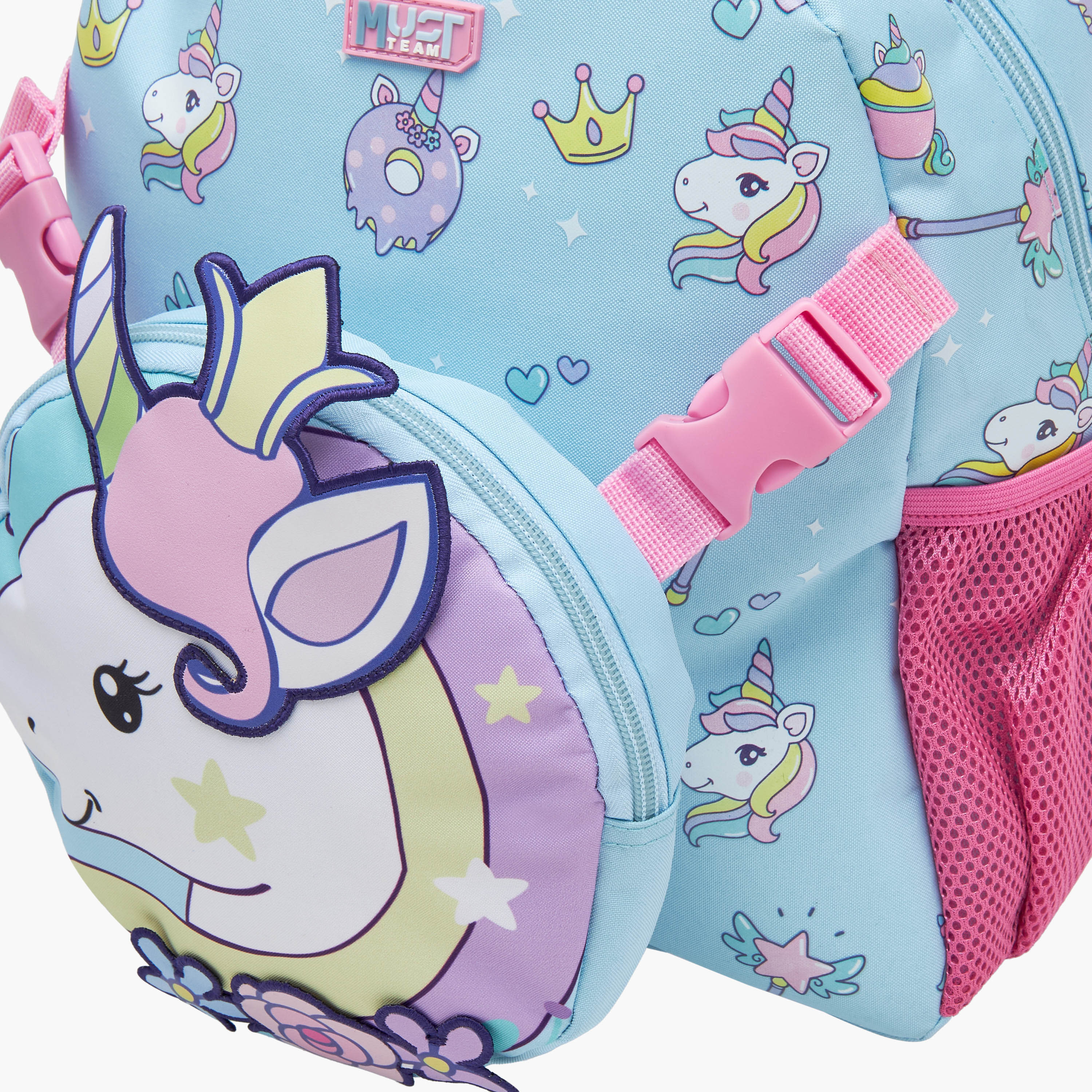 MUST Unicorn Print Backpack with Adjustable Shoulder Straps - 28x17x33 cms-school-bagsandbackpacks-backpacks-image-7