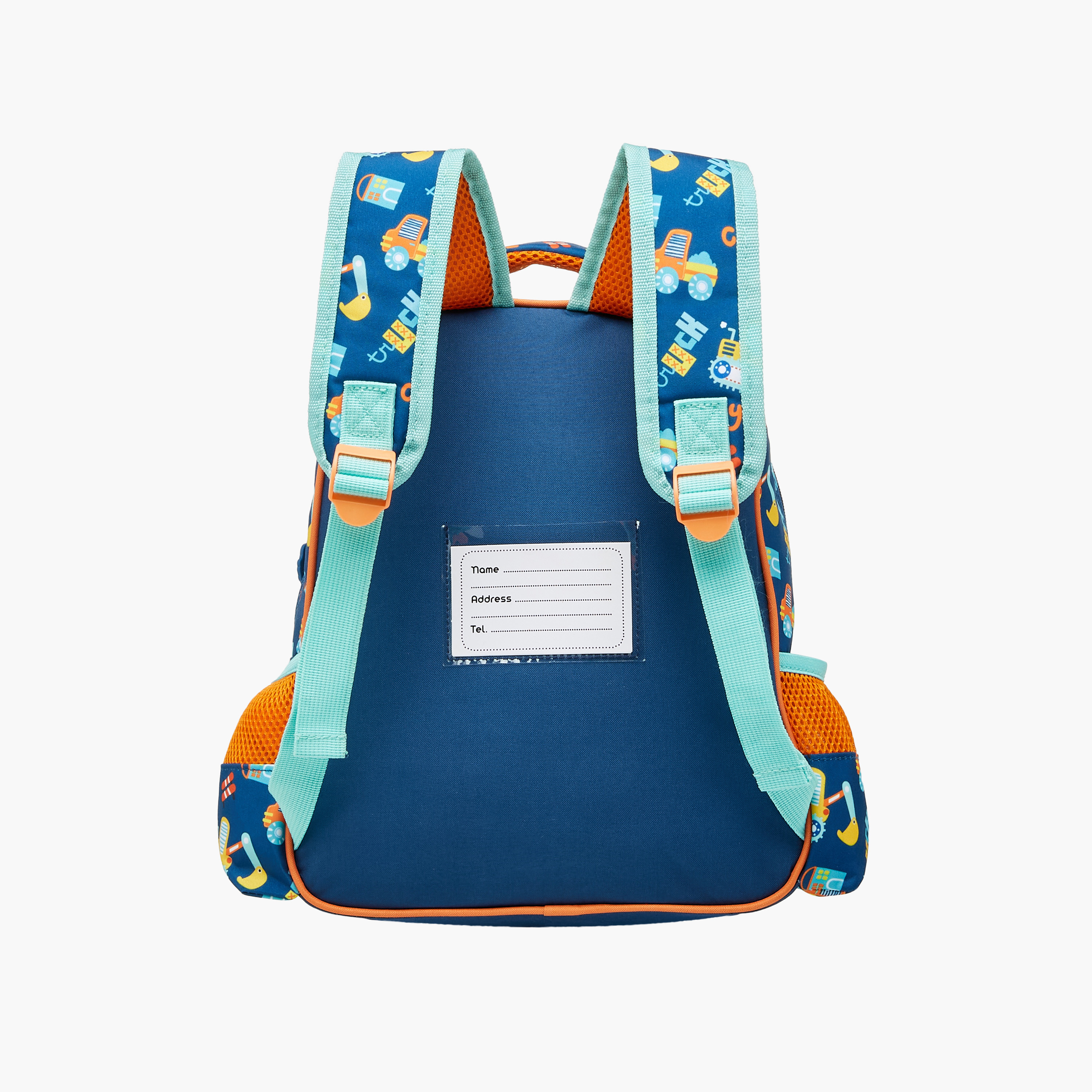 MUST Excavator Print Backpack with Adjustable Straps and Zip Closure - 27x10x31 cms-promo_LS20_OMN-image-3