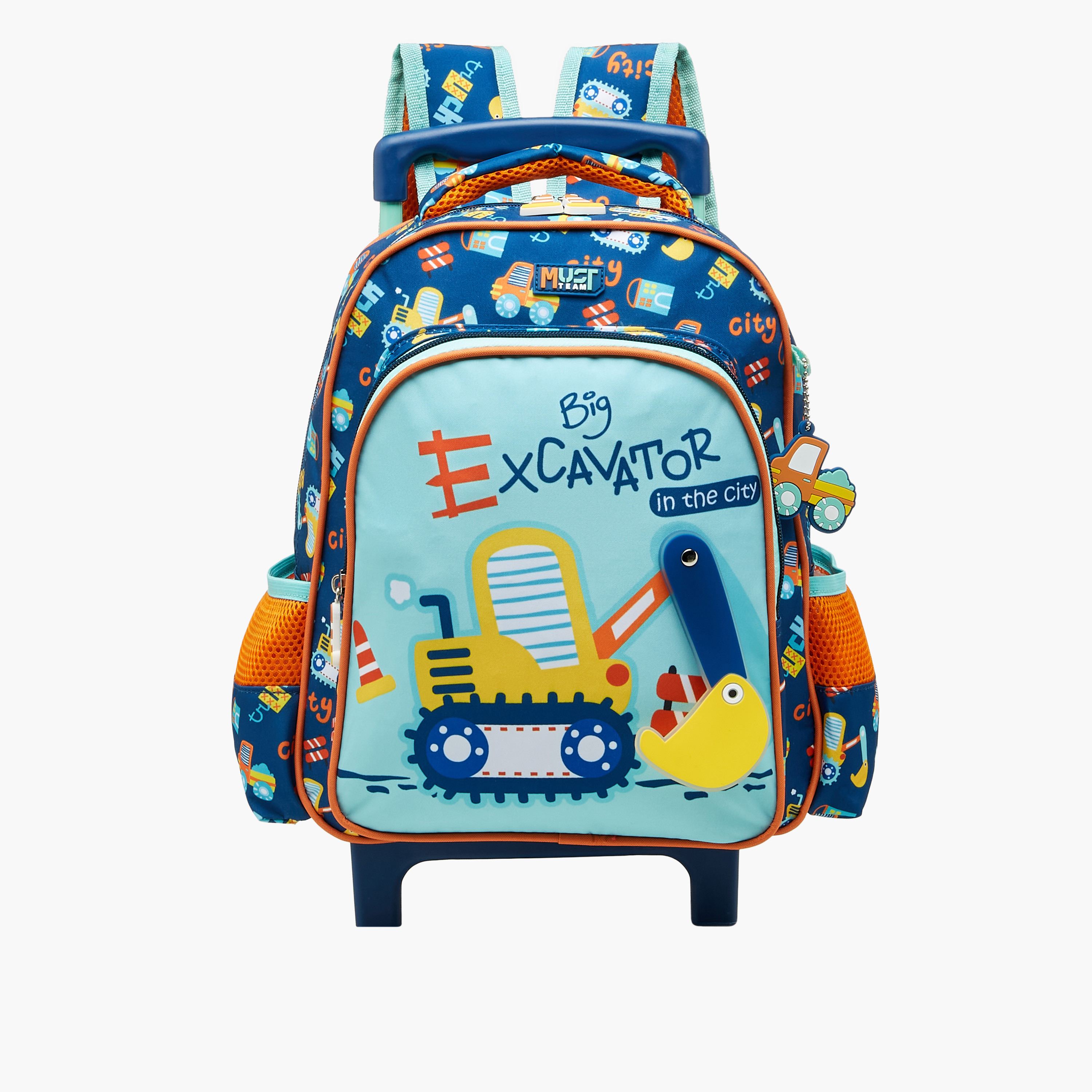 MUST Cars Trolley Bag for Boys 2-5 Years with Retractable Handle -promo_LS20_OMN-image-1