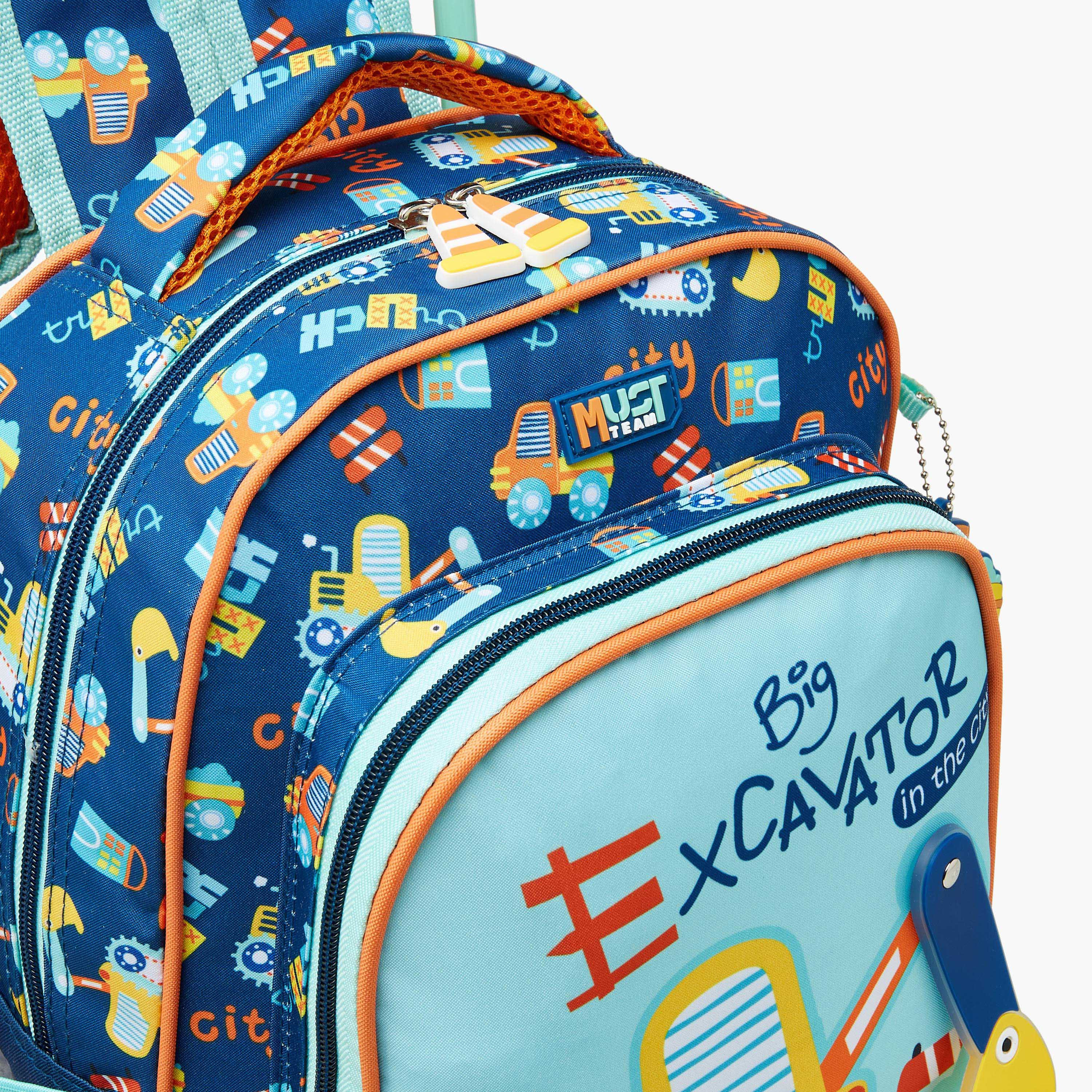 MUST Cars Trolley Bag for Boys 2-5 Years with Retractable Handle -promo_LS20_OMN-image-8