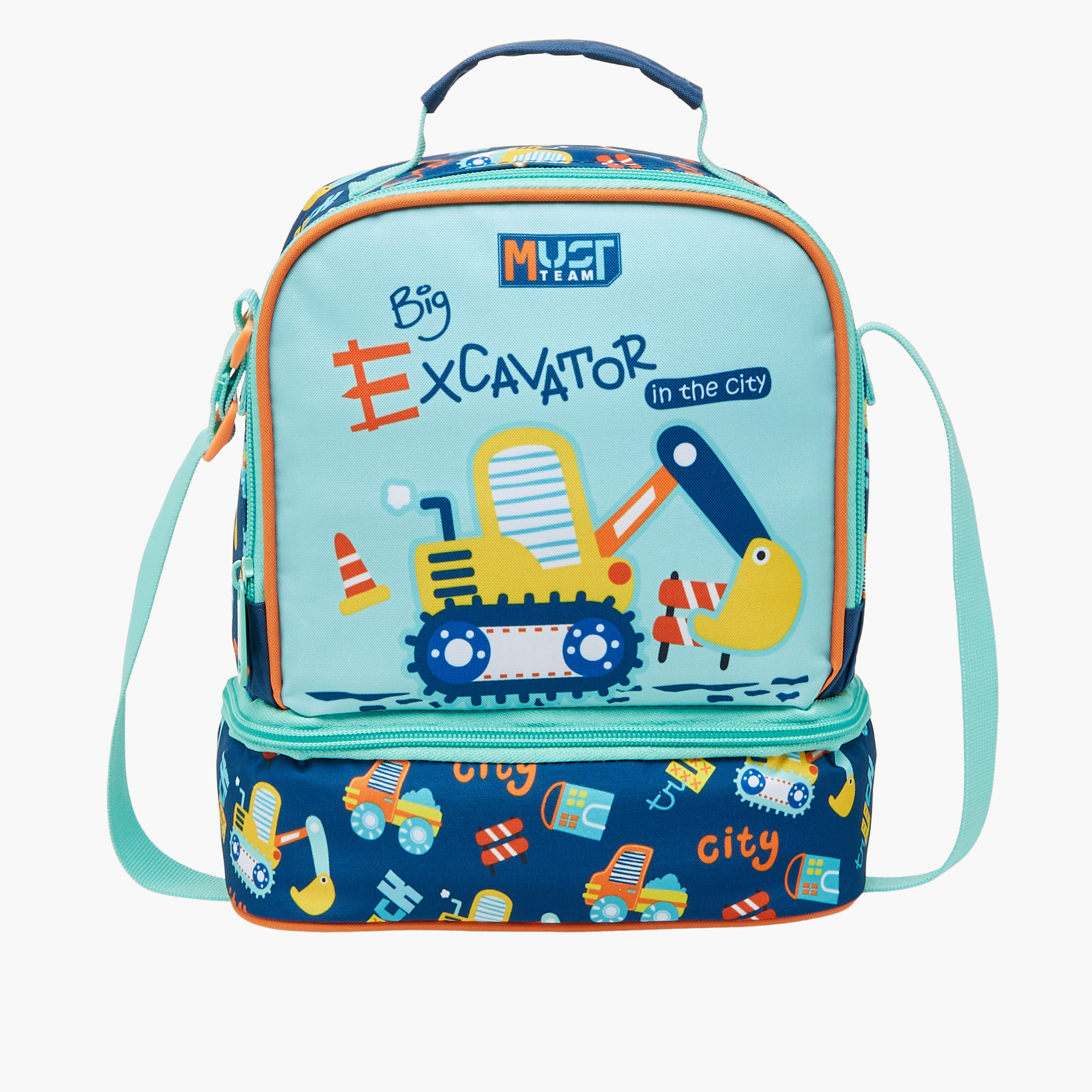 MUST Printed Lunch Bag with Adjustable Strap and Zip Closure-school-lunchessentials-lunchbags-image-1