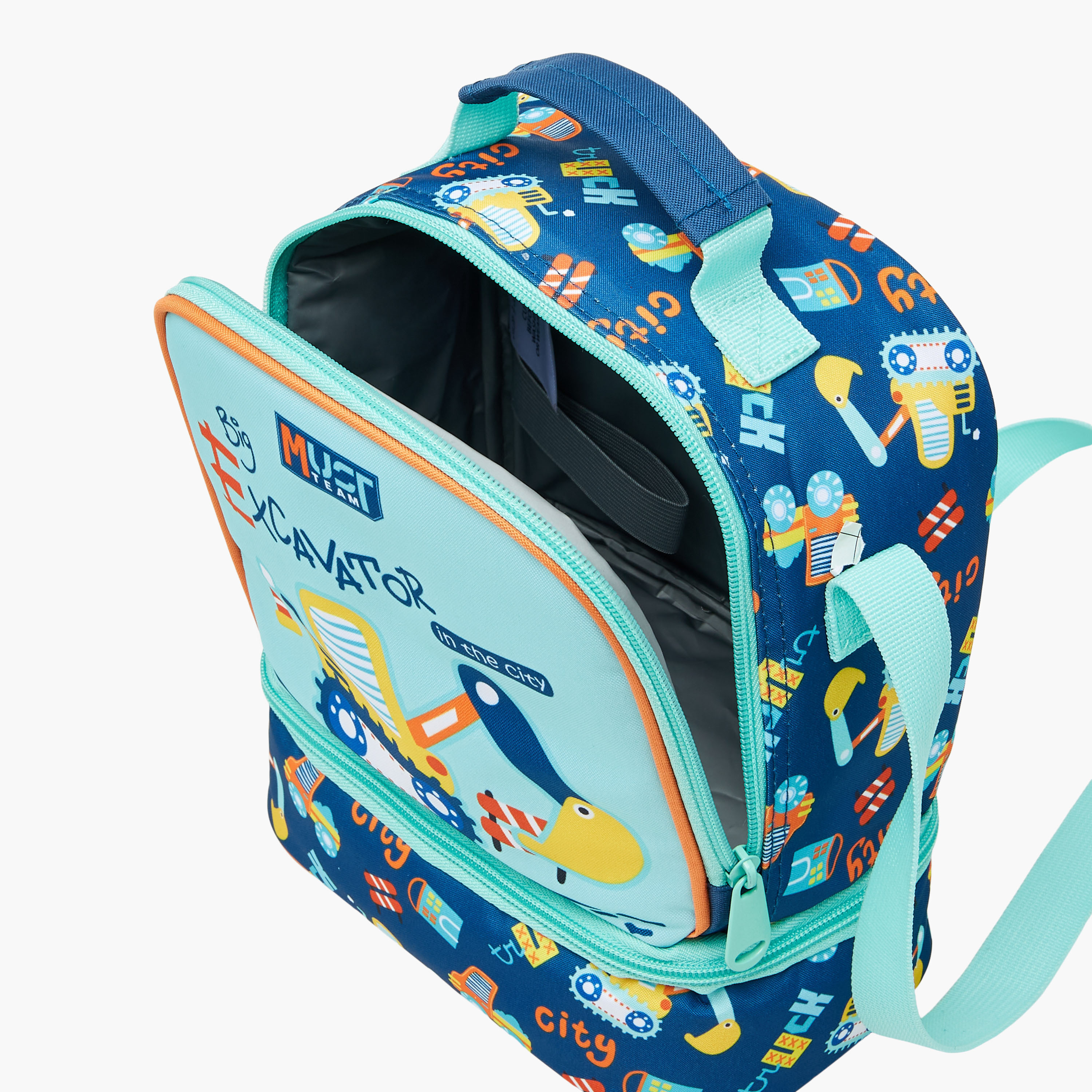 MUST Printed Lunch Bag with Adjustable Strap and Zip Closure-school-lunchessentials-lunchbags-image-5