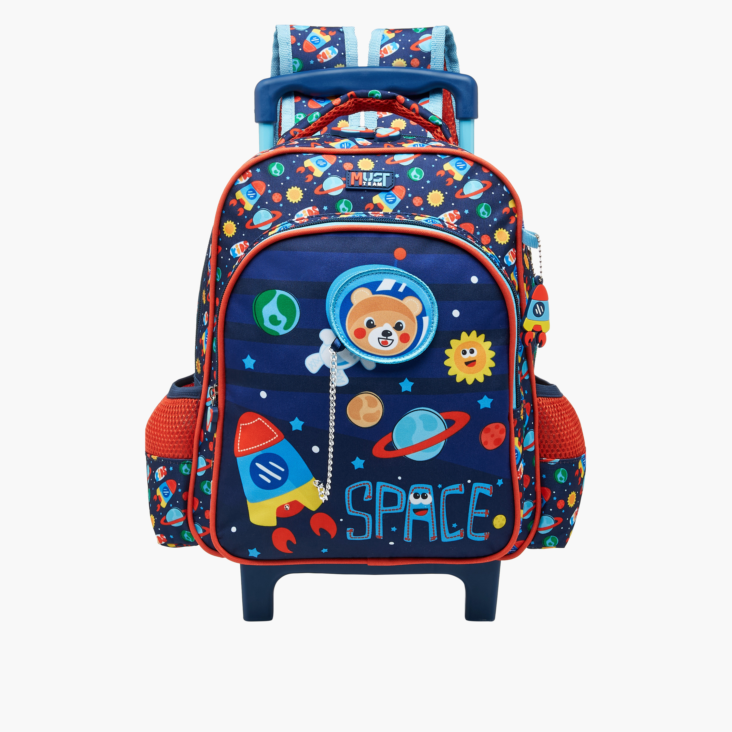 MUST Space Trolley Bag for Boys 2-5 Years with Retractable Handle -school-bagsandbackpacks-trolleybags-image-1