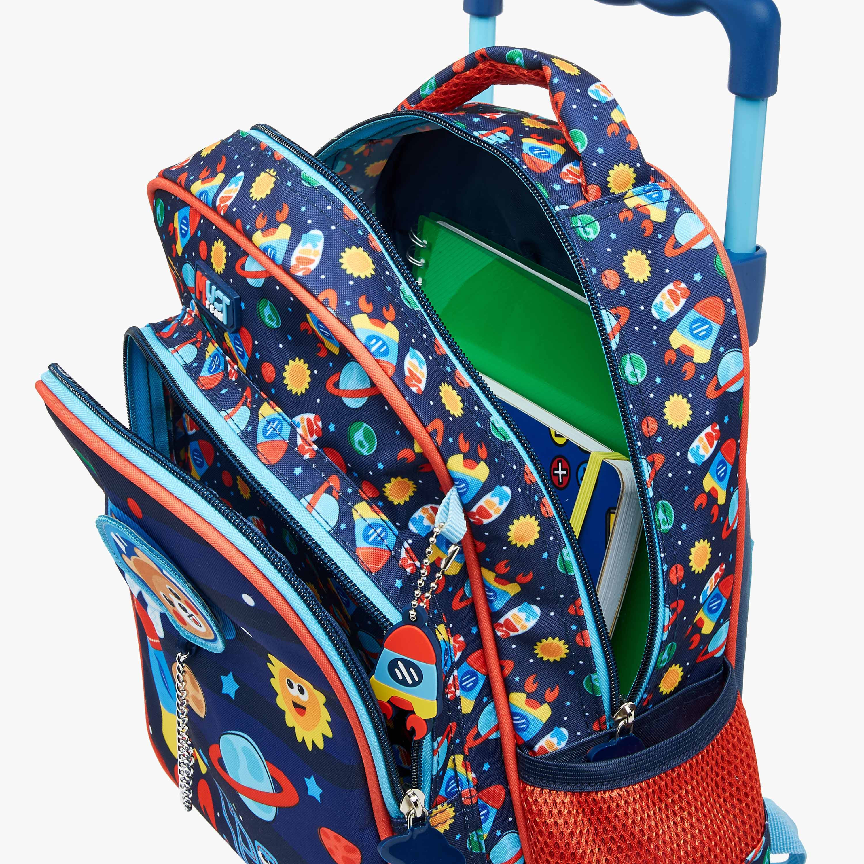 MUST Space Trolley Bag for Boys 2-5 Years with Retractable Handle -school-bagsandbackpacks-trolleybags-image-11