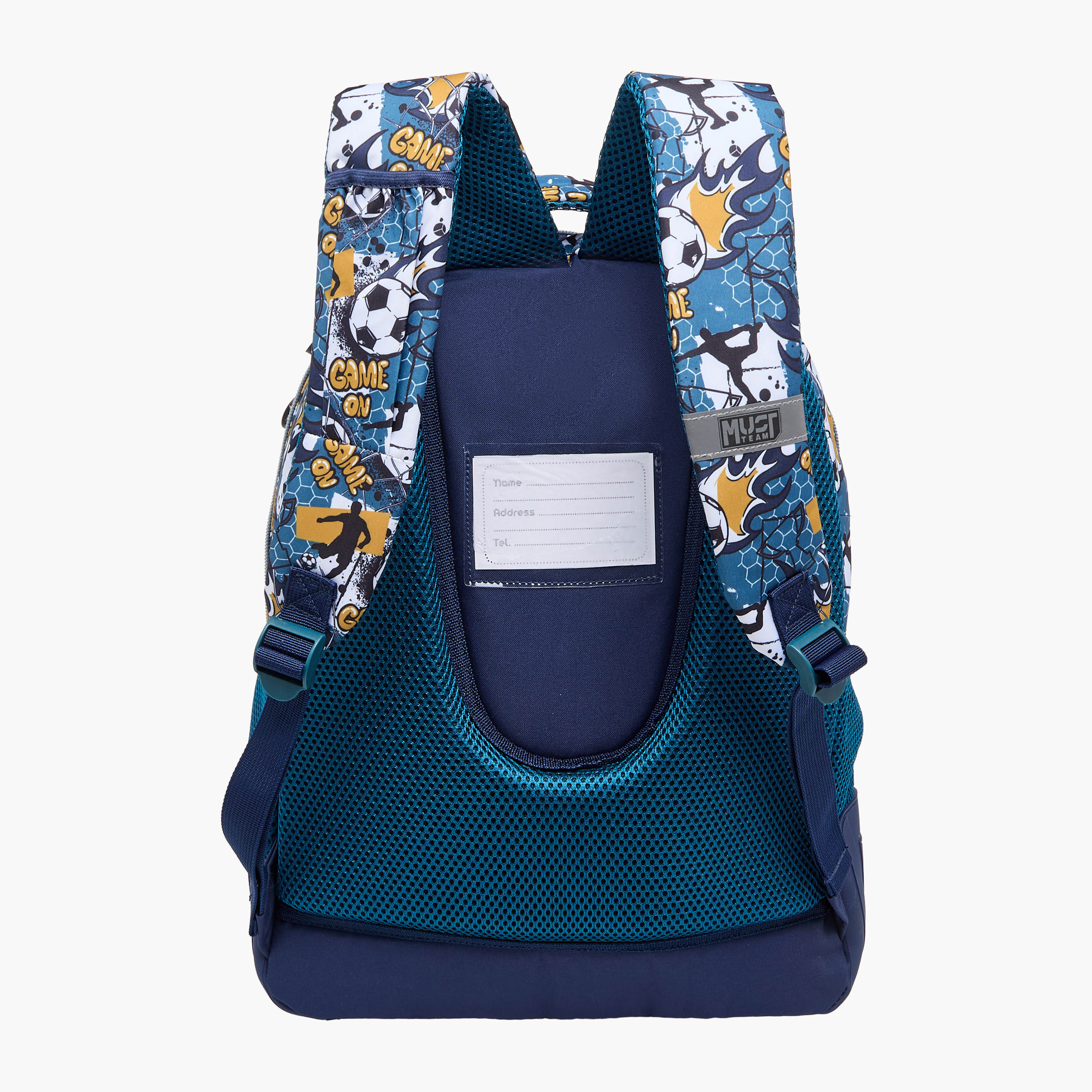 MUST Football Print School Backpack with Adjustable Shoulder Straps - 32x18x43 cms-school-bagsandbackpacks-backpacks-image-4