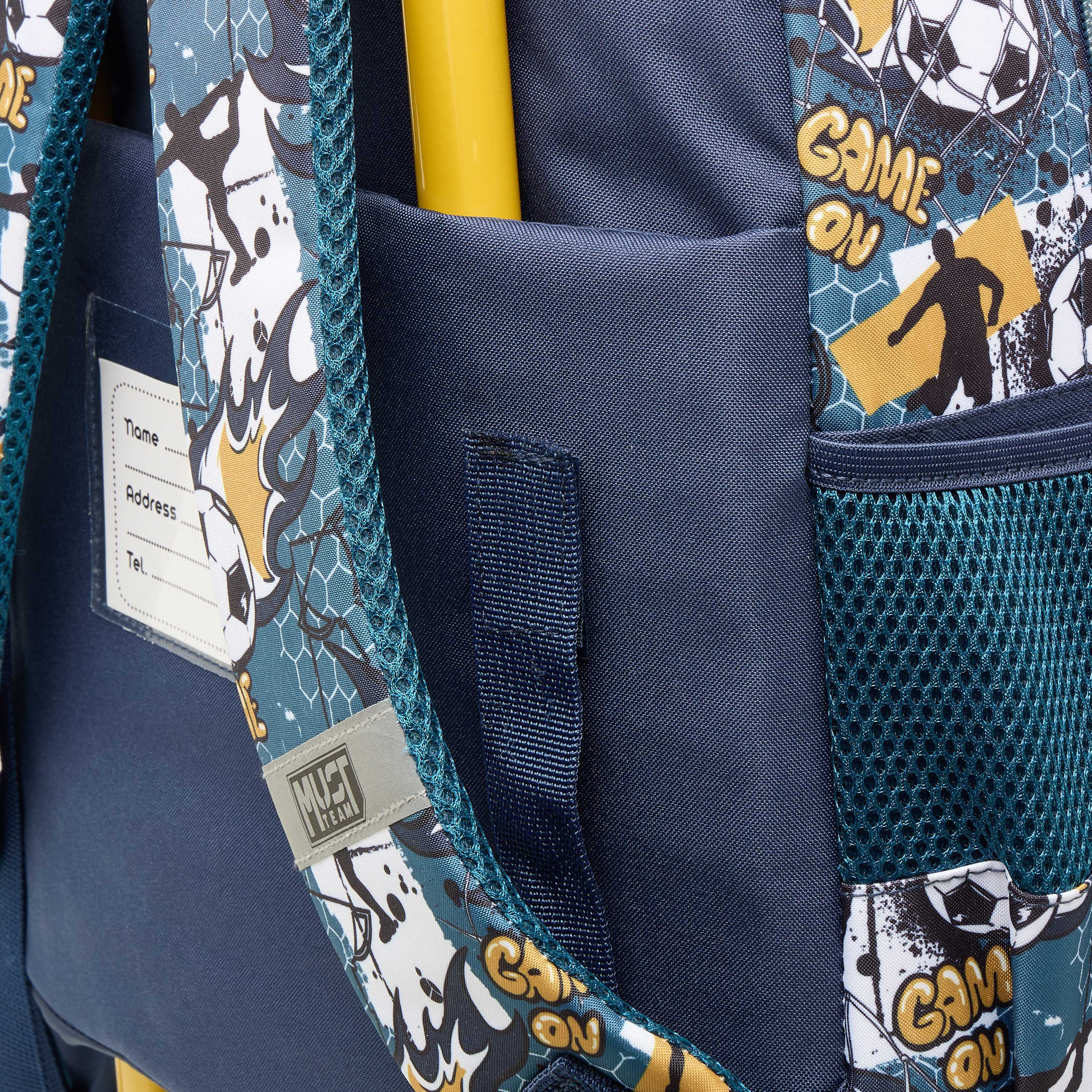 MUST Football Print Trolley Backpack with Retractable Handle -34x20x44 cms-school-bagsandbackpacks-trolleybags-image-12