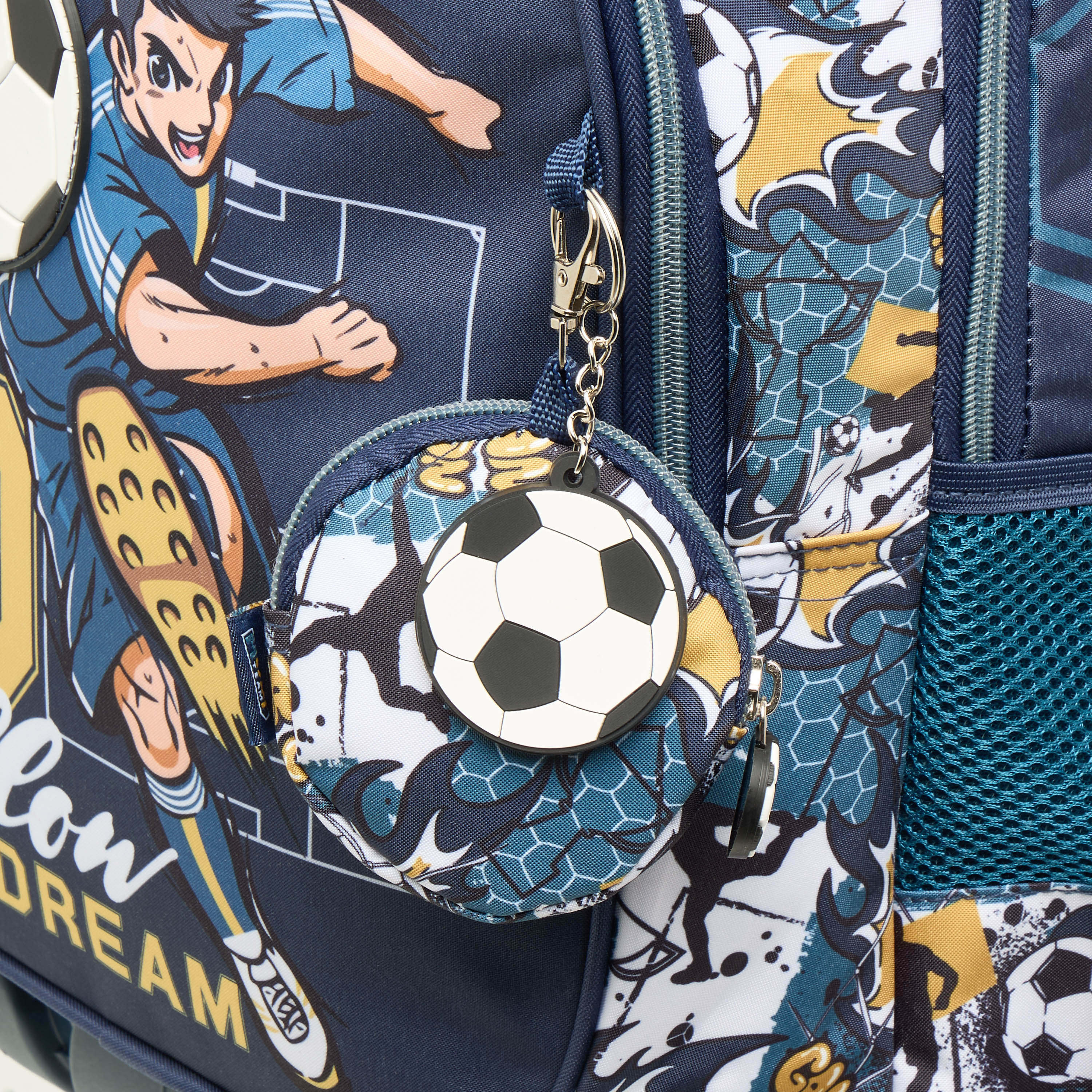 MUST Football Print Trolley Backpack with Retractable Handle -34x20x44 cms-school-bagsandbackpacks-trolleybags-image-11