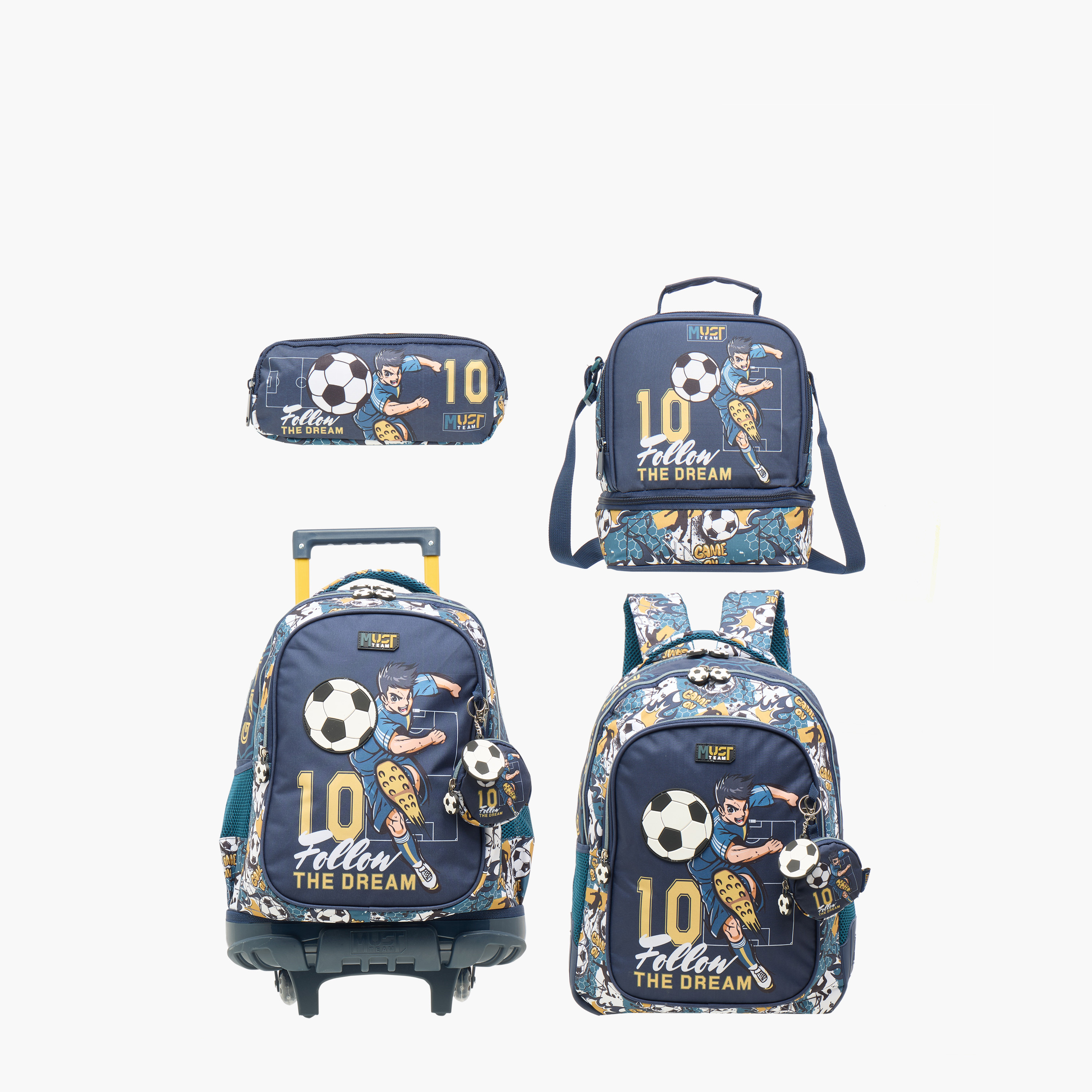 MUST Football Print Lunch Bag with Zip Closure-school-lunchessentials-lunchbags-image-7