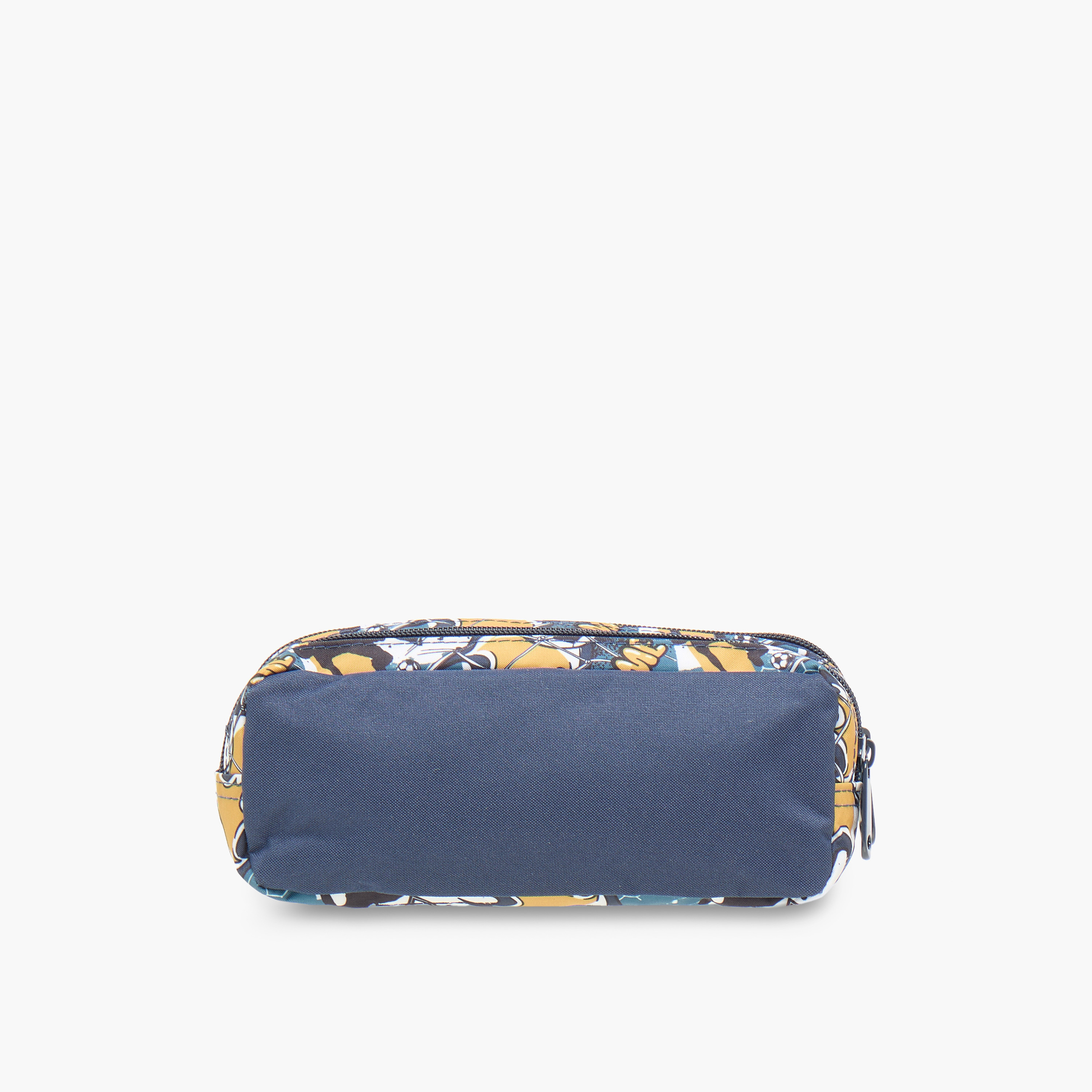 MUST Football Print 2-Compartment Pencil Pouch with Zip Closure-school-stationery-pencilcases-image-3