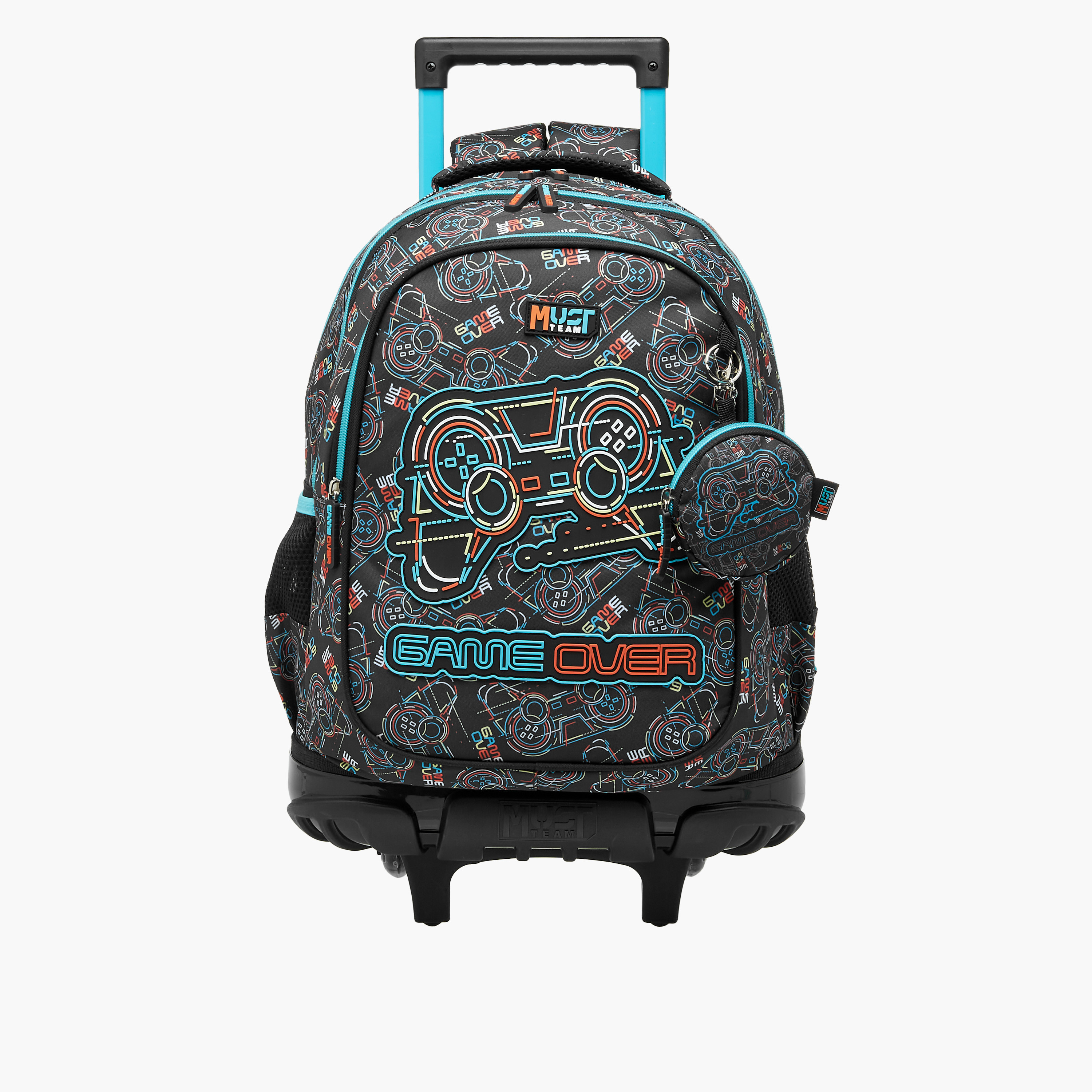 MUST Gaming Trolley Bag for Boys 5-8 Years with Retractable Handle -school-bagsandbackpacks-trolleybags-image-1