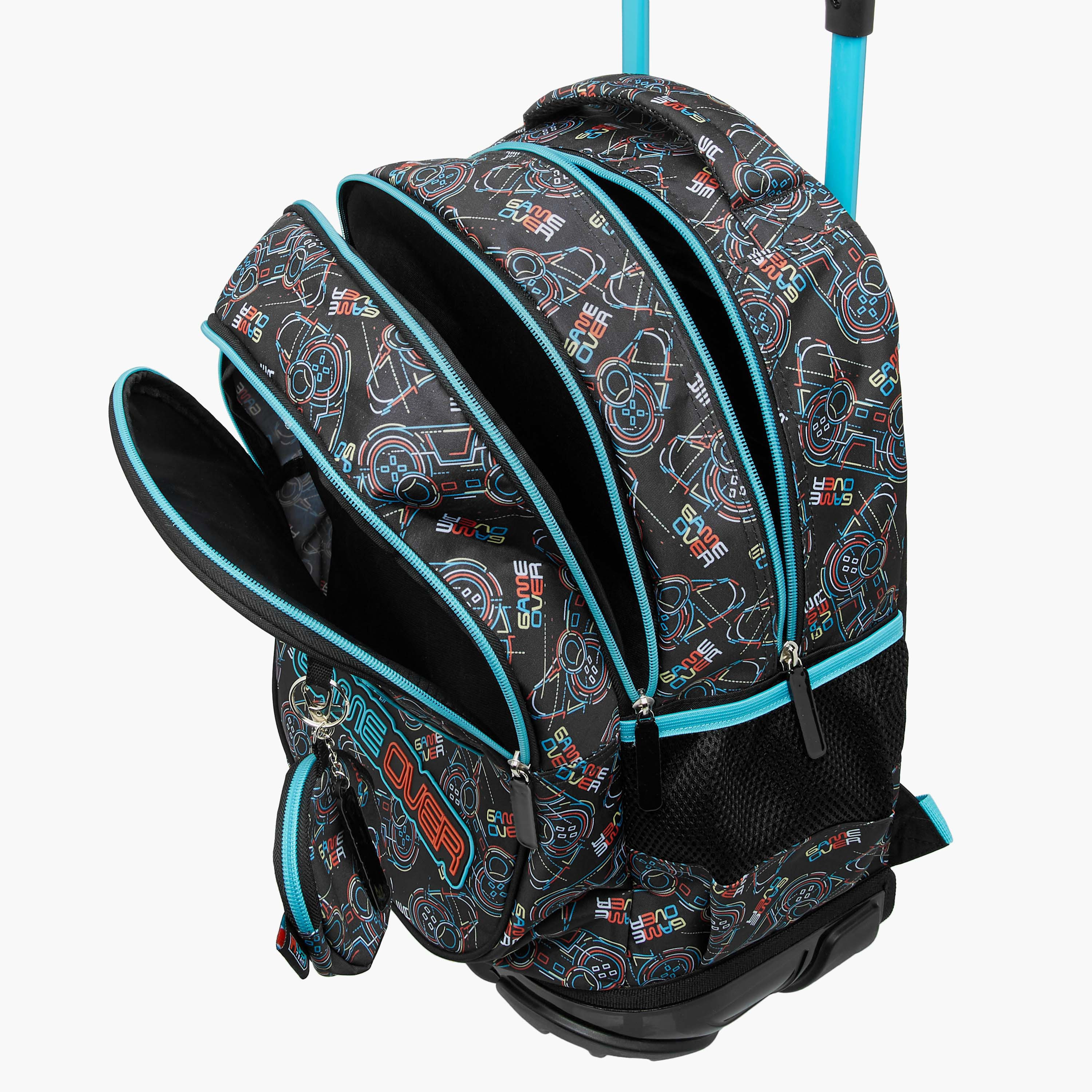 MUST Gaming Trolley Bag for Boys 5-8 Years with Retractable Handle -school-bagsandbackpacks-trolleybags-image-11
