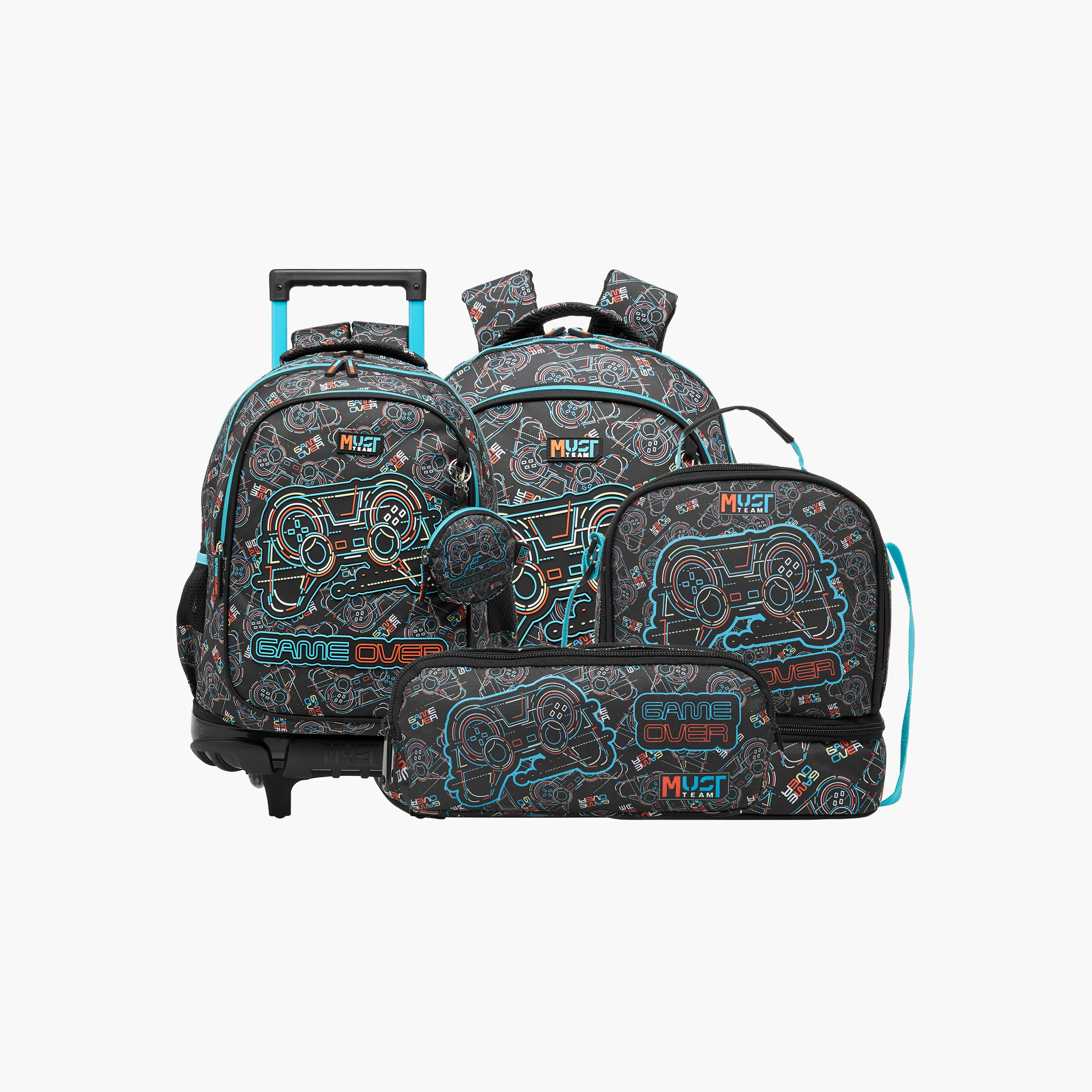 MUST Gaming Trolley Bag for Boys 5-8 Years with Retractable Handle -school-bagsandbackpacks-trolleybags-image-13