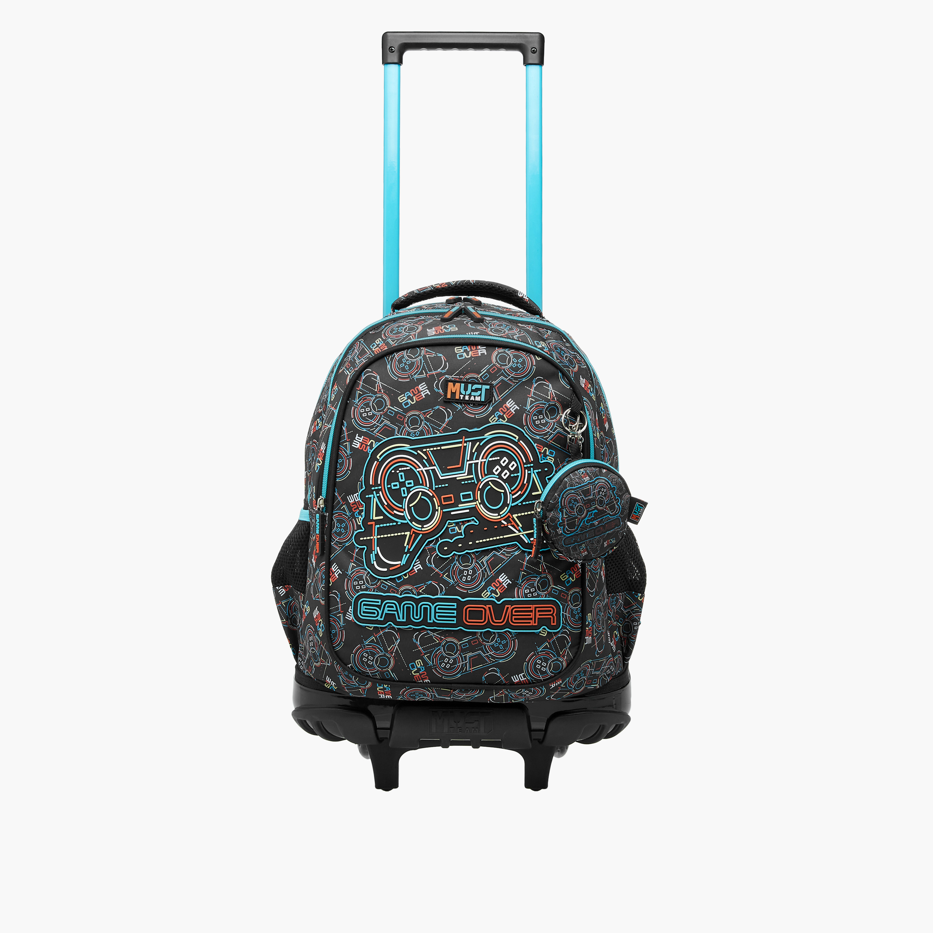 MUST Gaming Trolley Bag for Boys 5-8 Years with Retractable Handle -school-bagsandbackpacks-trolleybags-image-2