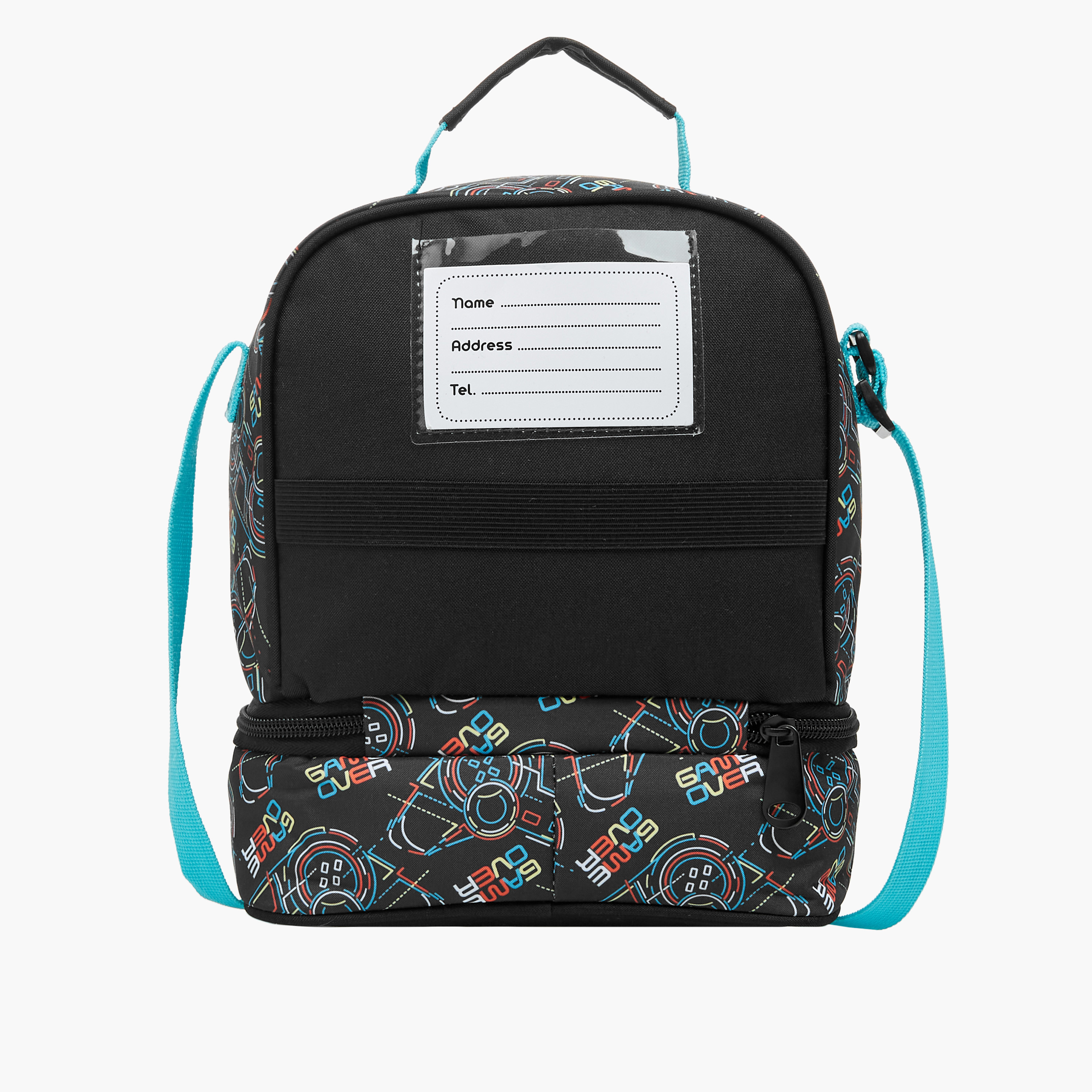 MUST Gamer Print Lunch Bag with Adjustable Strap and Zip Closure-school-lunchessentials-lunchbags-image-3