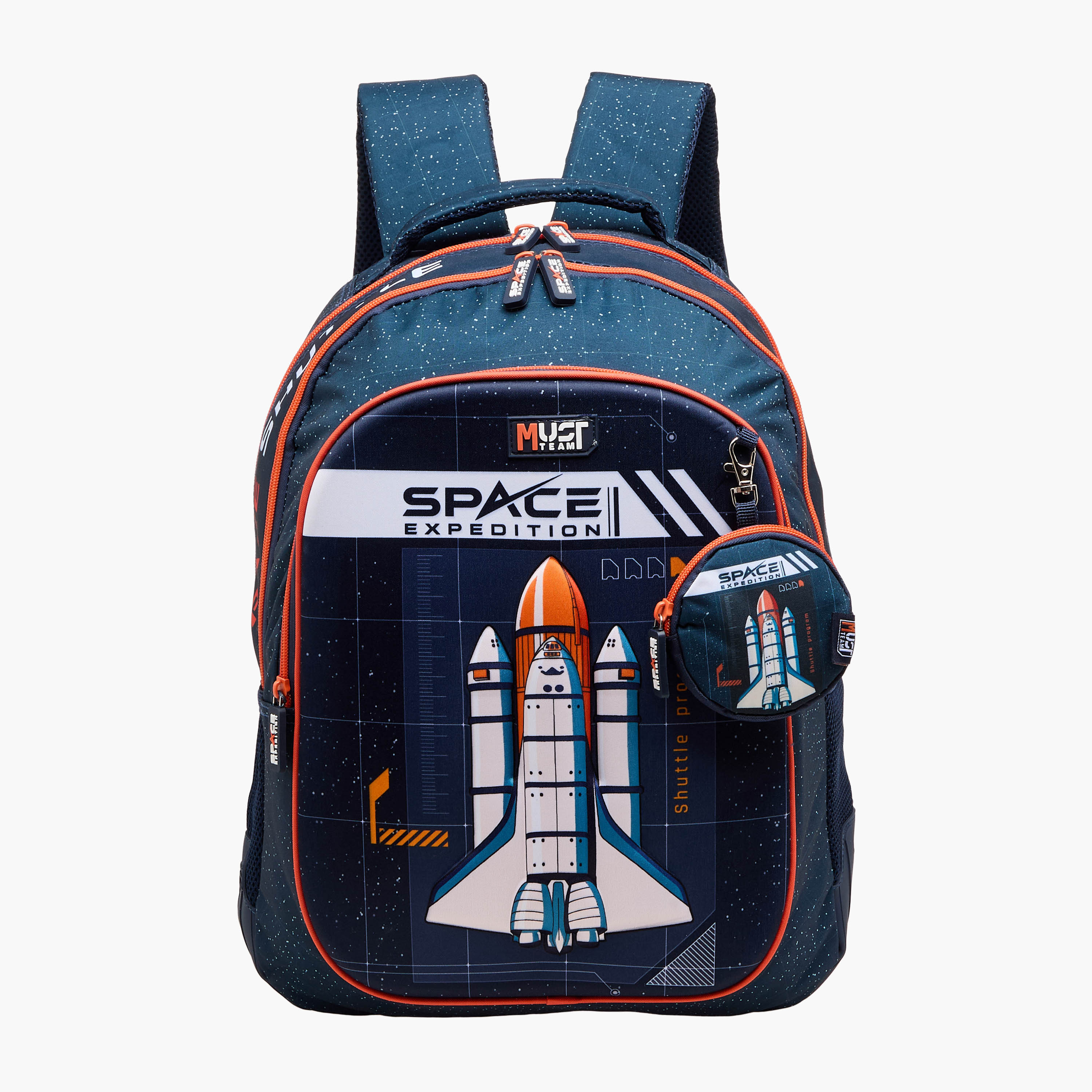 MUST Space Shuttle Print Backpack with Adjustable Shoulder Straps - 32x18x43 cms-promo_LS20_OMN-image-1