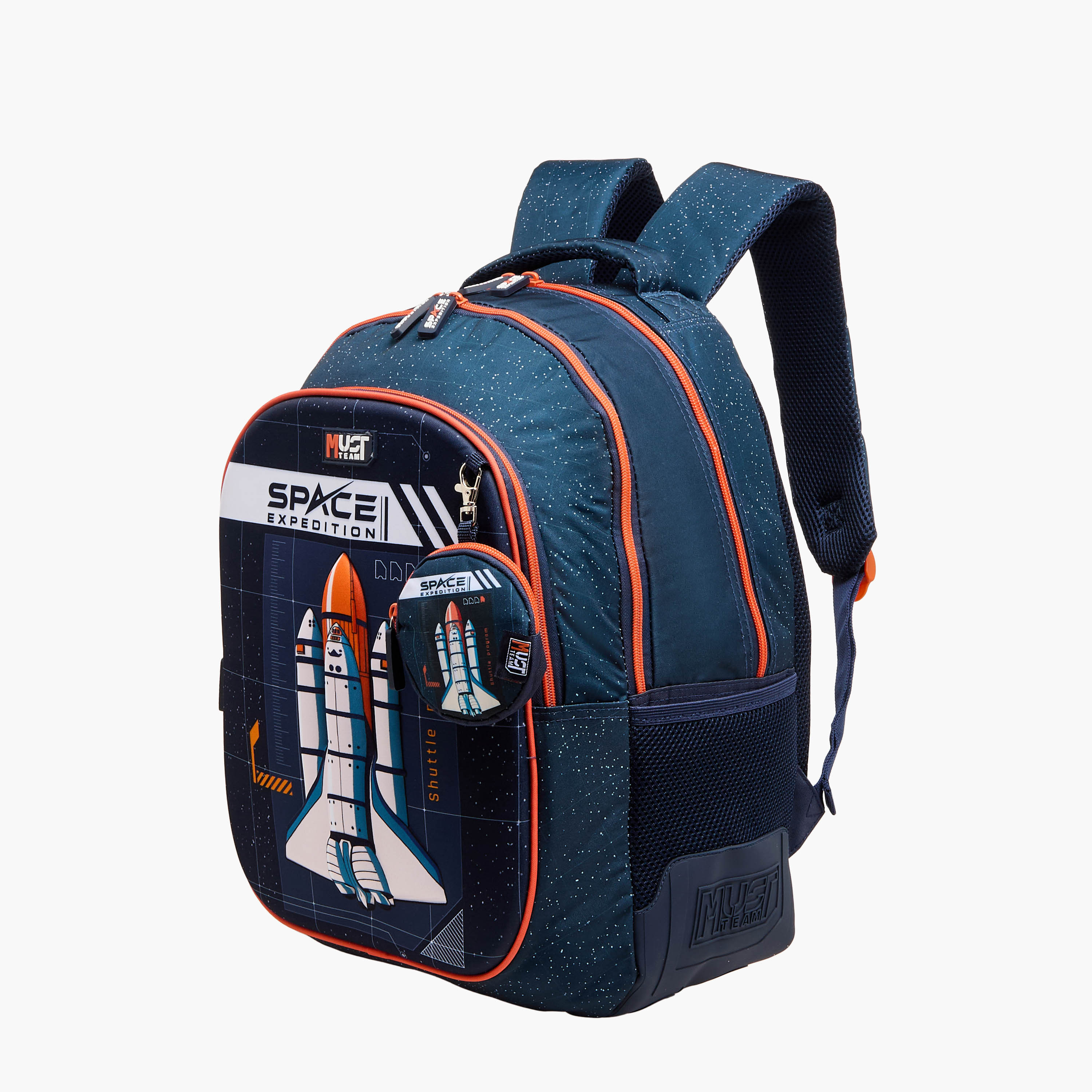 MUST Space Shuttle Print Backpack with Adjustable Shoulder Straps - 32x18x43 cms-promo_LS20_OMN-image-2