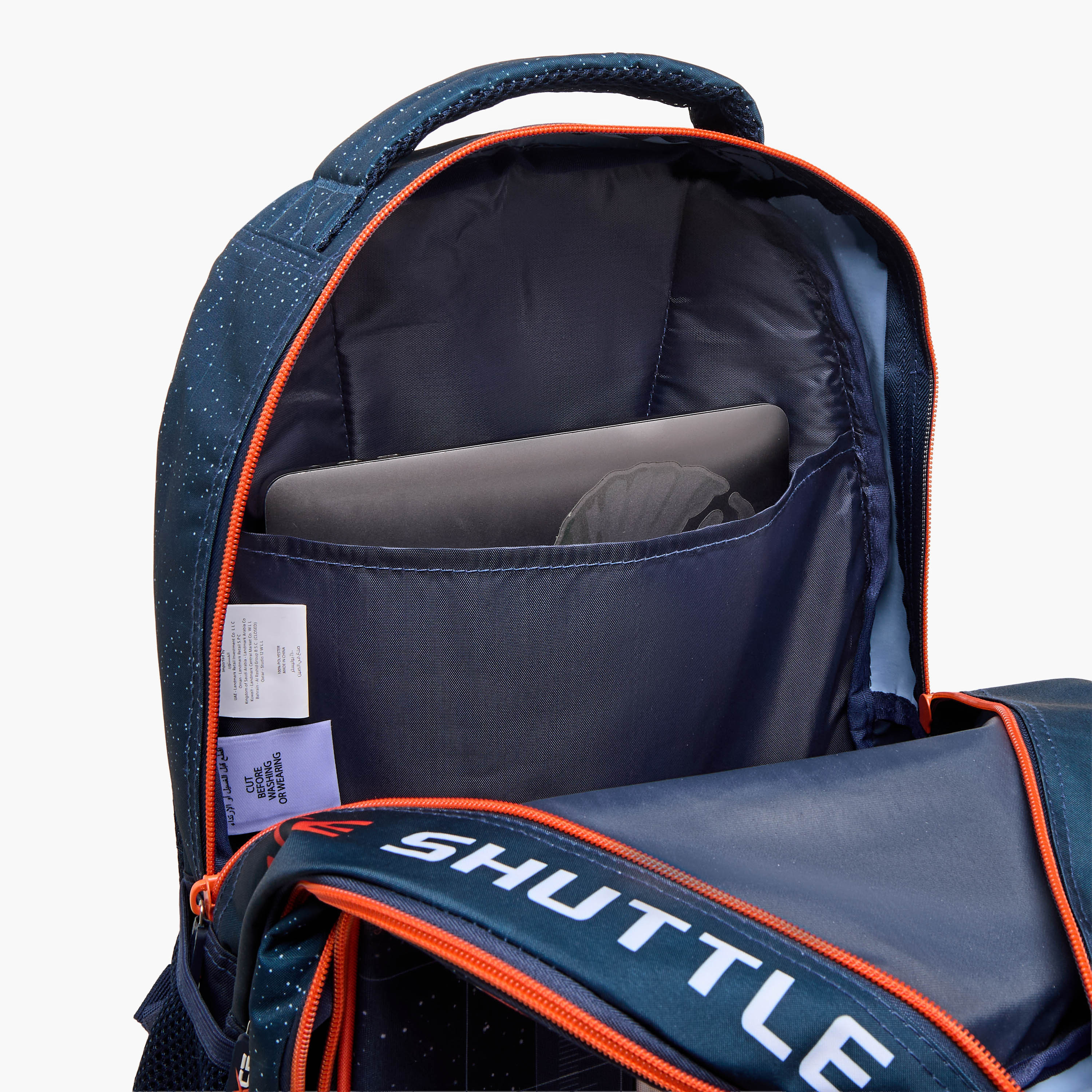 MUST Space Shuttle Print Backpack with Adjustable Shoulder Straps - 32x18x43 cms-promo_LS20_OMN-image-8